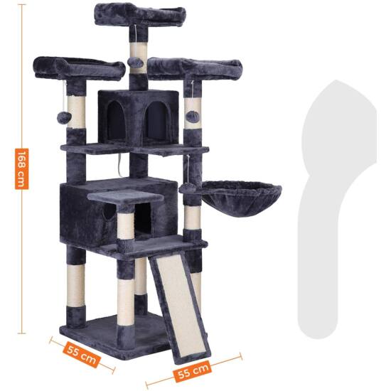 XXL Cat stan 168 cm, Smoky grey | FEANDREA-vitahome.hr