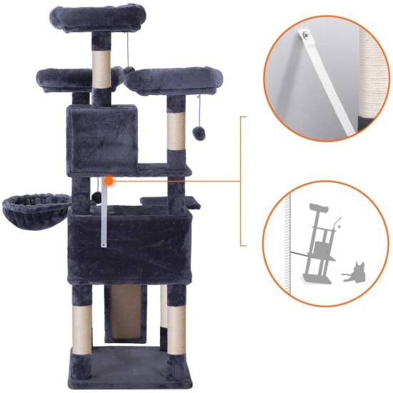 XXL Cat stan 168 cm, Smoky grey | FEANDREA-vitahome.hr