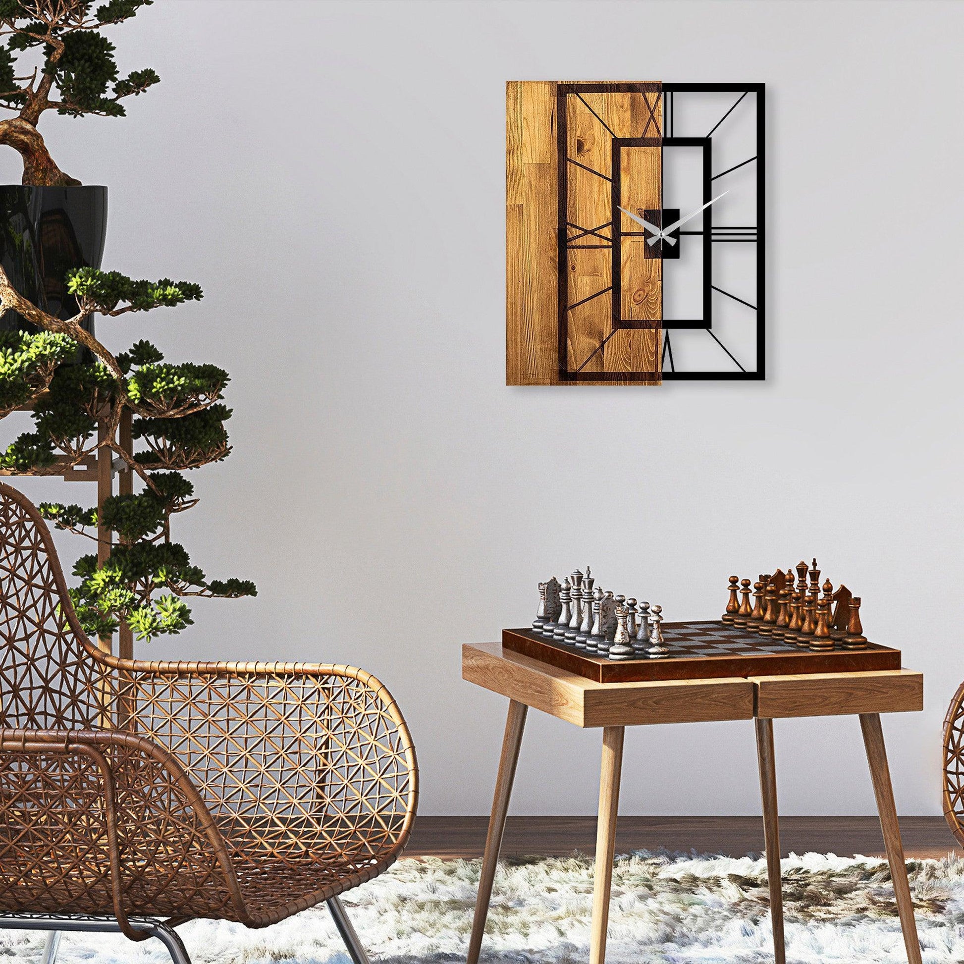 Zidna dekoracija Decorative Wooden Wall Clock, Wooden Clock 37 | AG-vitahome.hr
