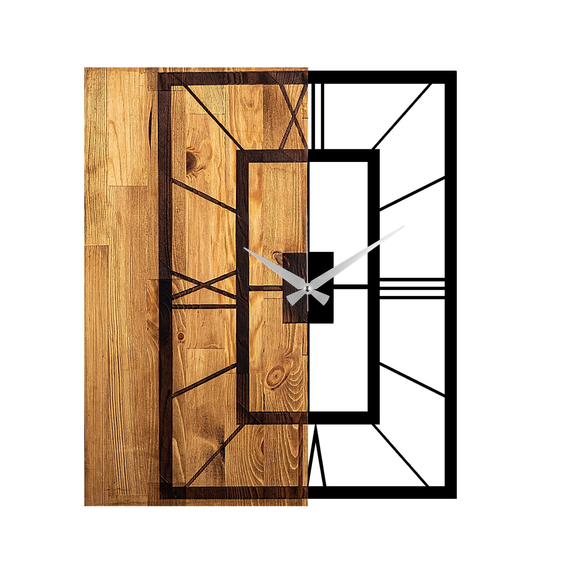 Zidna dekoracija Decorative Wooden Wall Clock, Wooden Clock 37 | AG-vitahome.hr