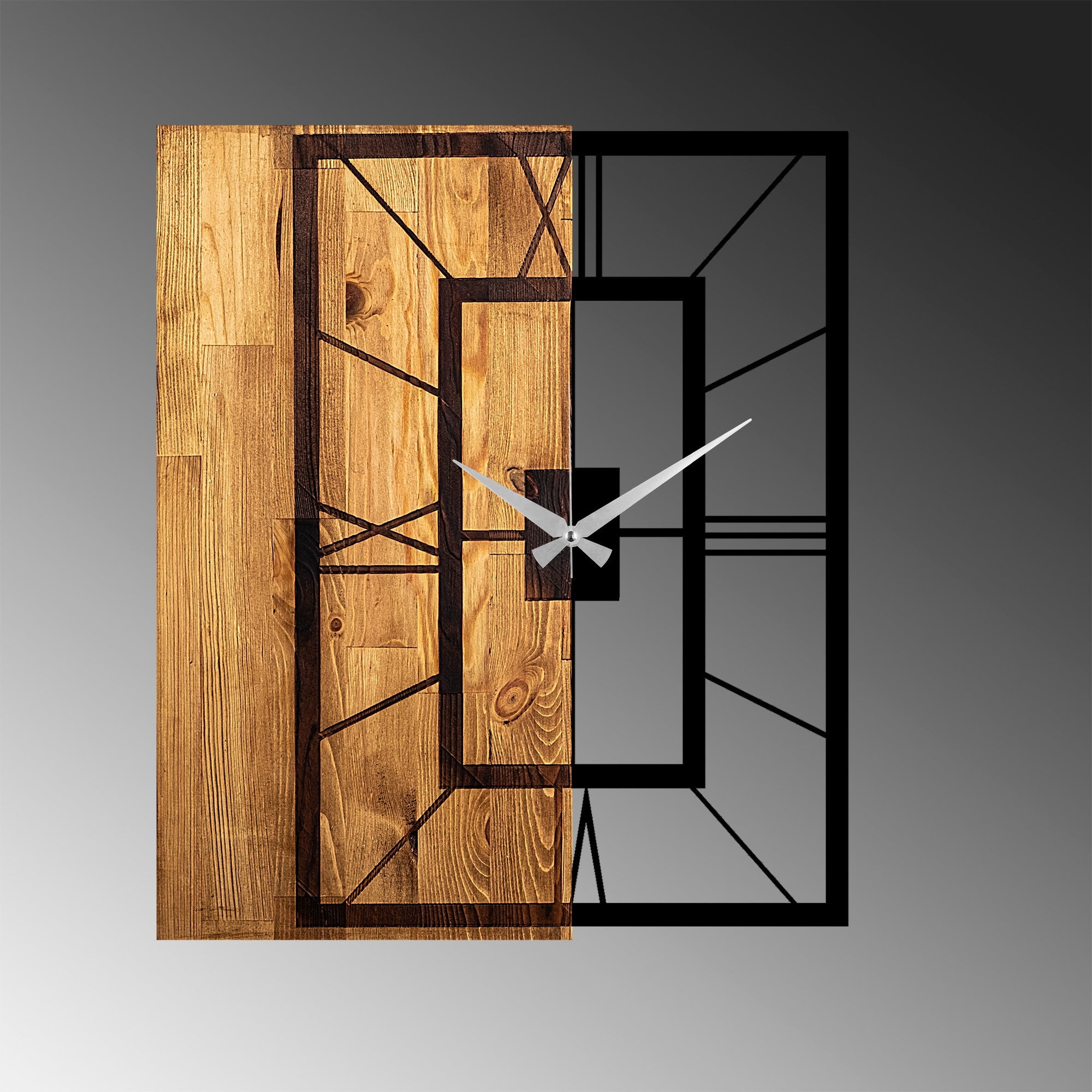 Zidna dekoracija Decorative Wooden Wall Clock, Wooden Clock 37 | AG-vitahome.hr