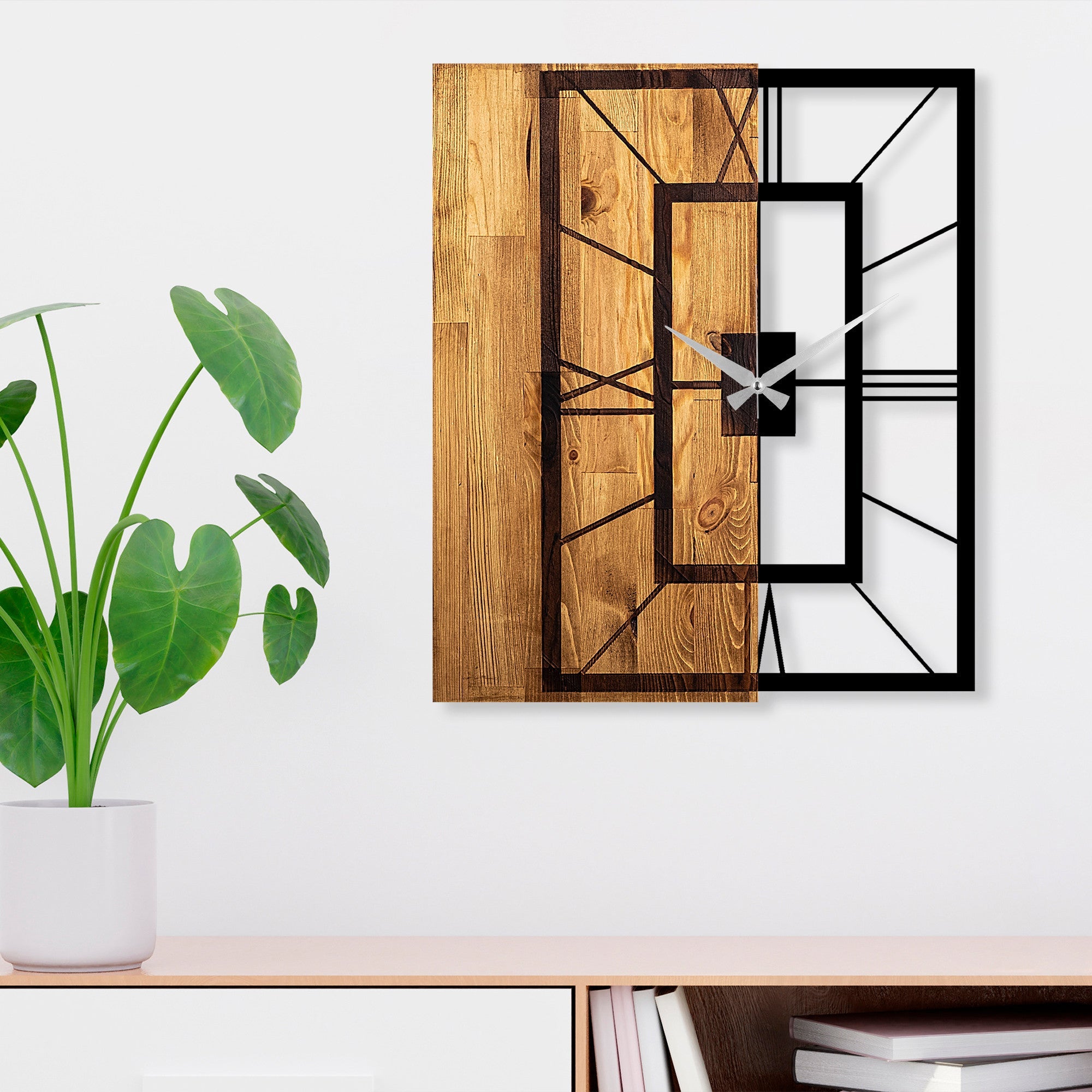 Zidna dekoracija Decorative Wooden Wall Clock, Wooden Clock 37 | AG-vitahome.hr