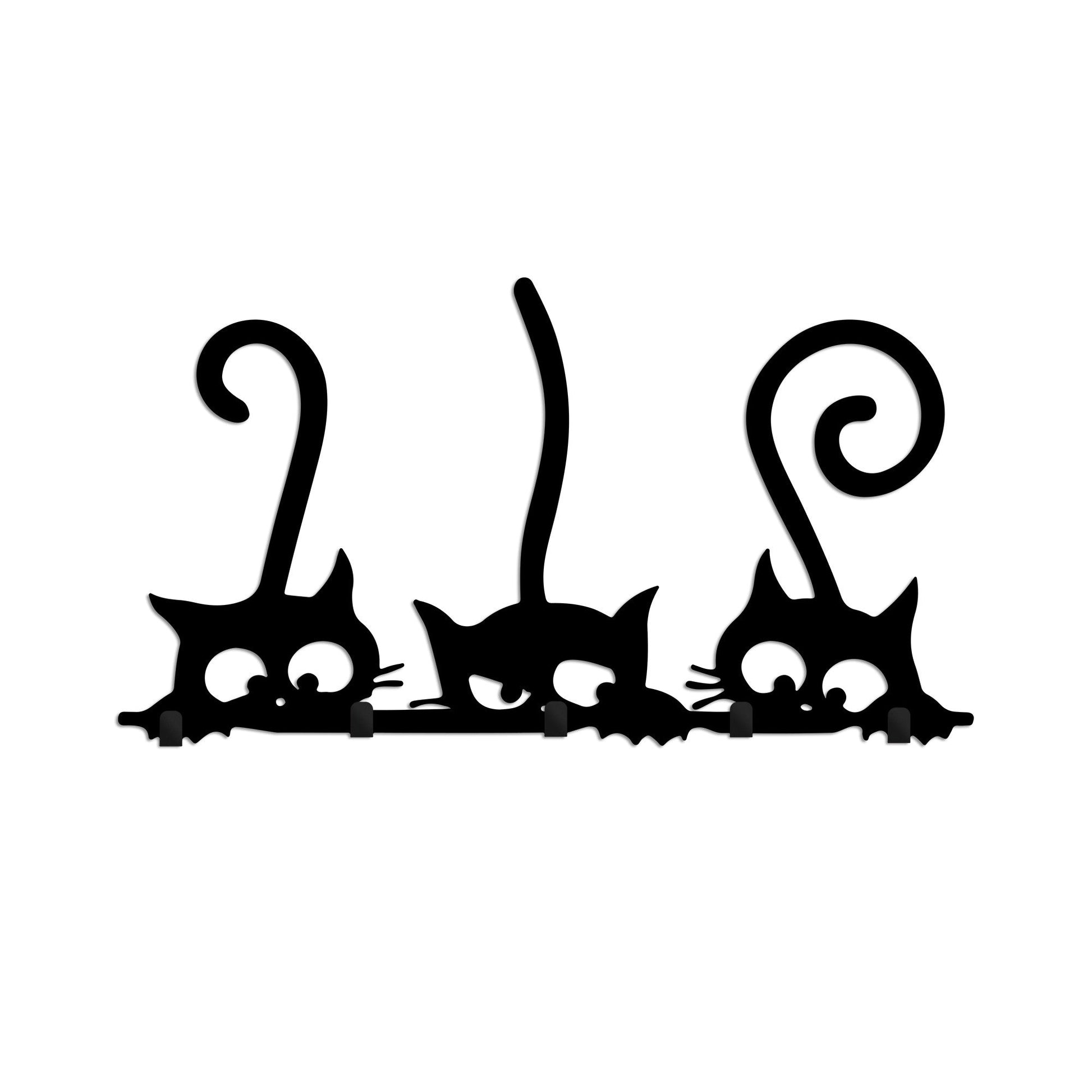 Zidna dekoracija - Fém fali akasztó, Hidden Cats | AG-vitahome.hr