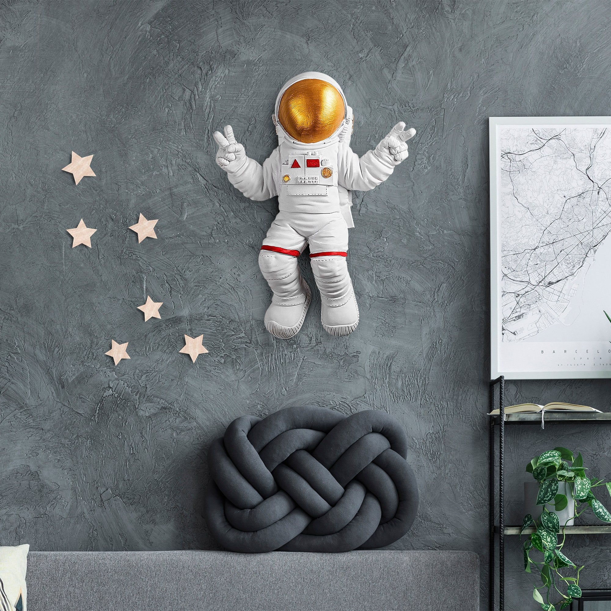 Zidna dekoracija, Peace Sign Astronaut - 1 | AG-vitahome.hr