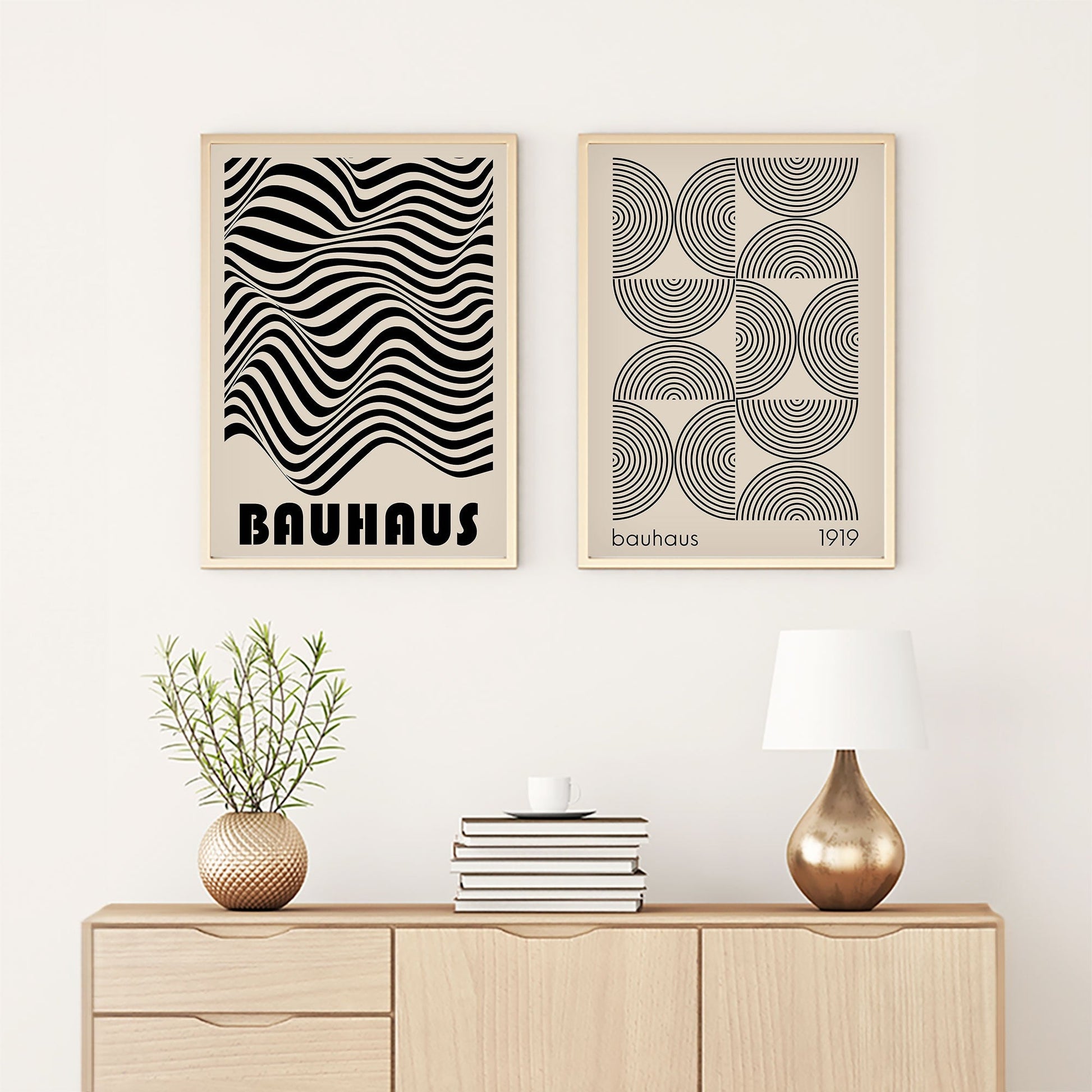 Zidna dekoracija uokvirena slika od MDF-a (2 darab) 693BSE3020 | AG-vitahome.hr