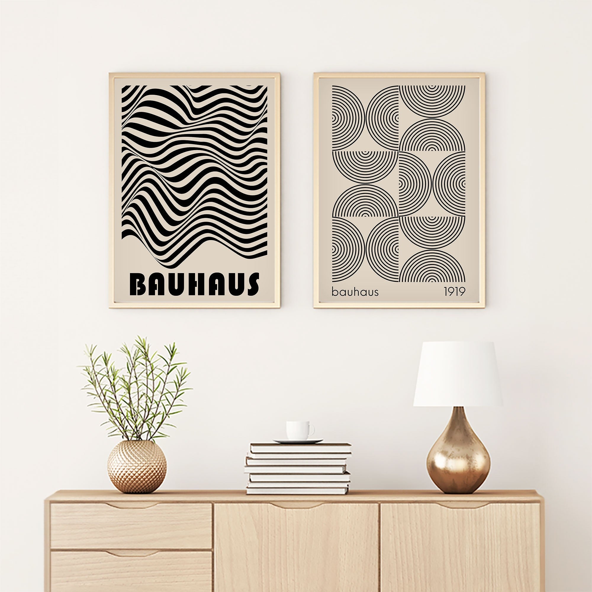 Zidna dekoracija uokvirena slika od MDF-a (2 darab) 693BSE3020 | AG-vitahome.hr
