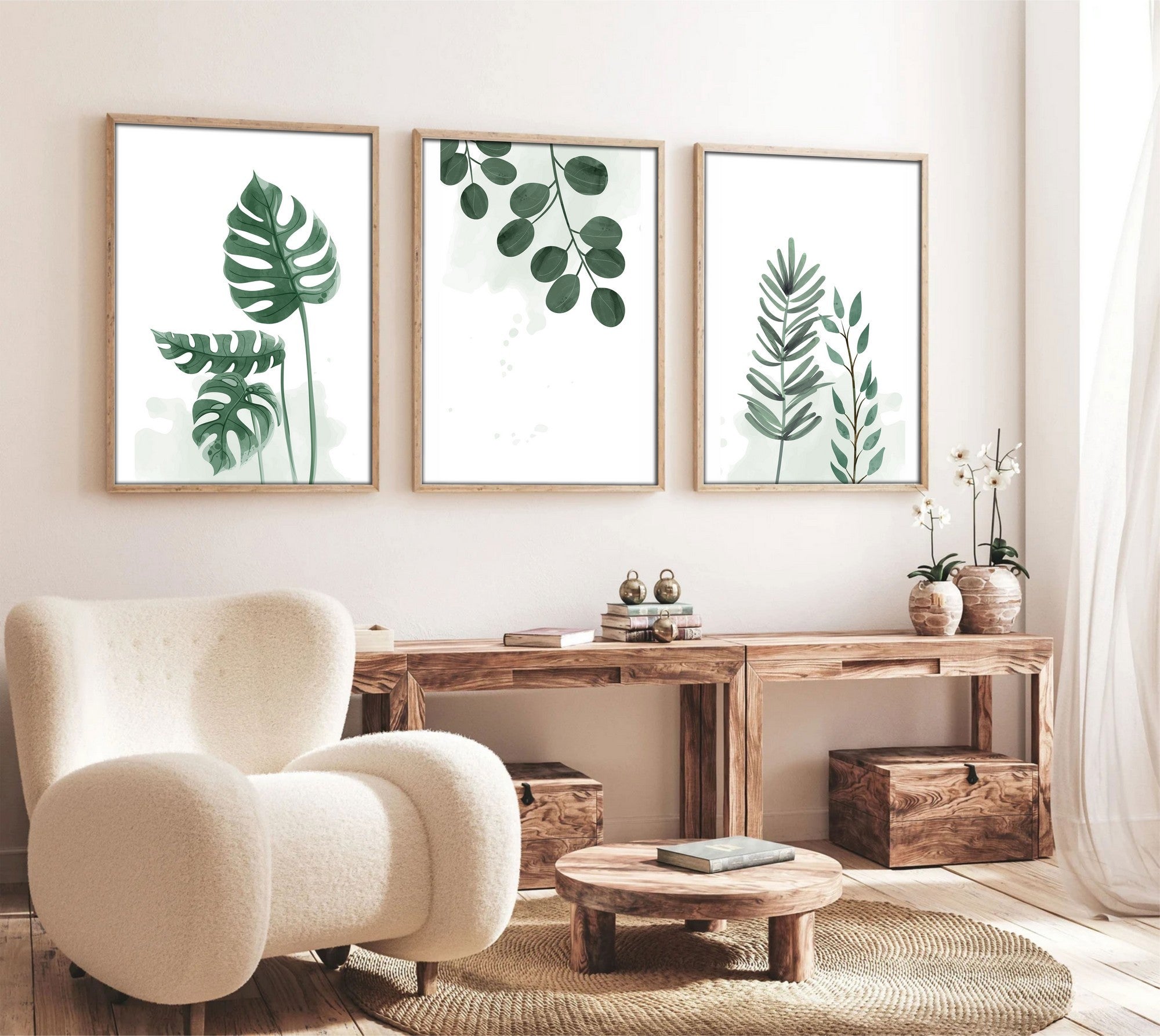 Zidna dekoracija uokvirena slika od MDF-a (3 darab) 693BSE1453 | AG-vitahome.hr