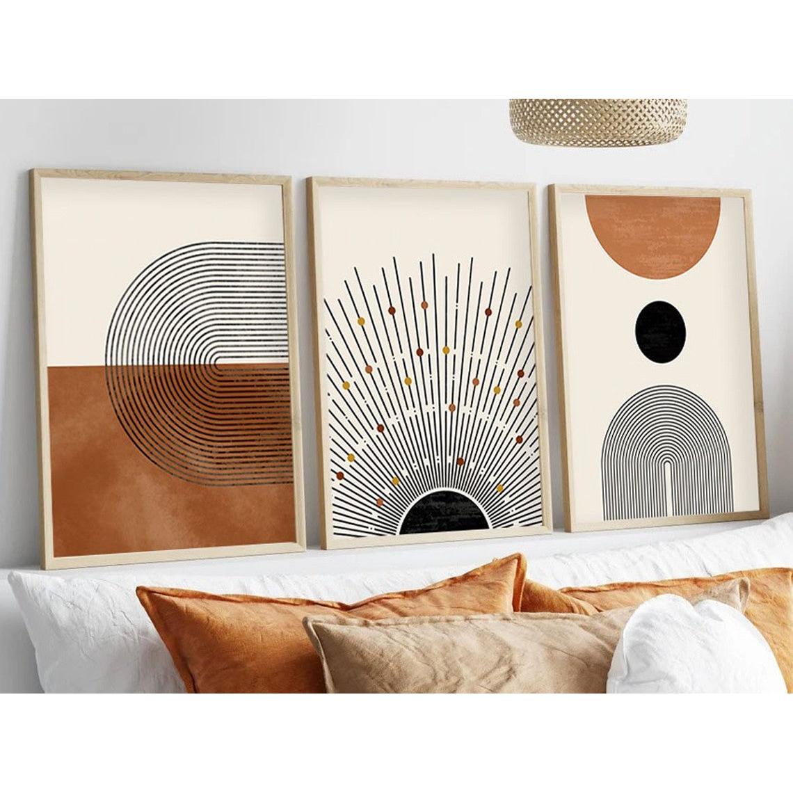 Zidna dekoracija uokvirena slika od MDF-a (3 darab) 693BSE1465 | AG-vitahome.hr