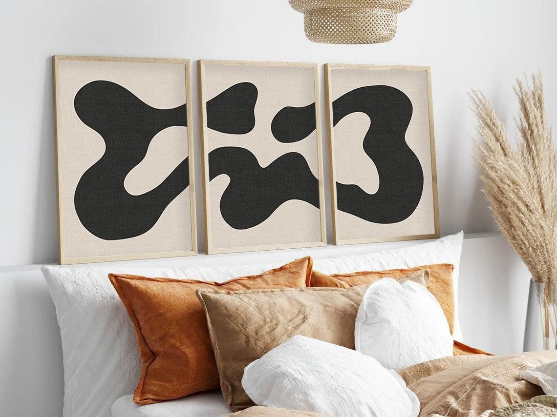 Zidna dekoracija uokvirena slika od MDF-a (3 darab) 693BSE1469 | AG-vitahome.hr