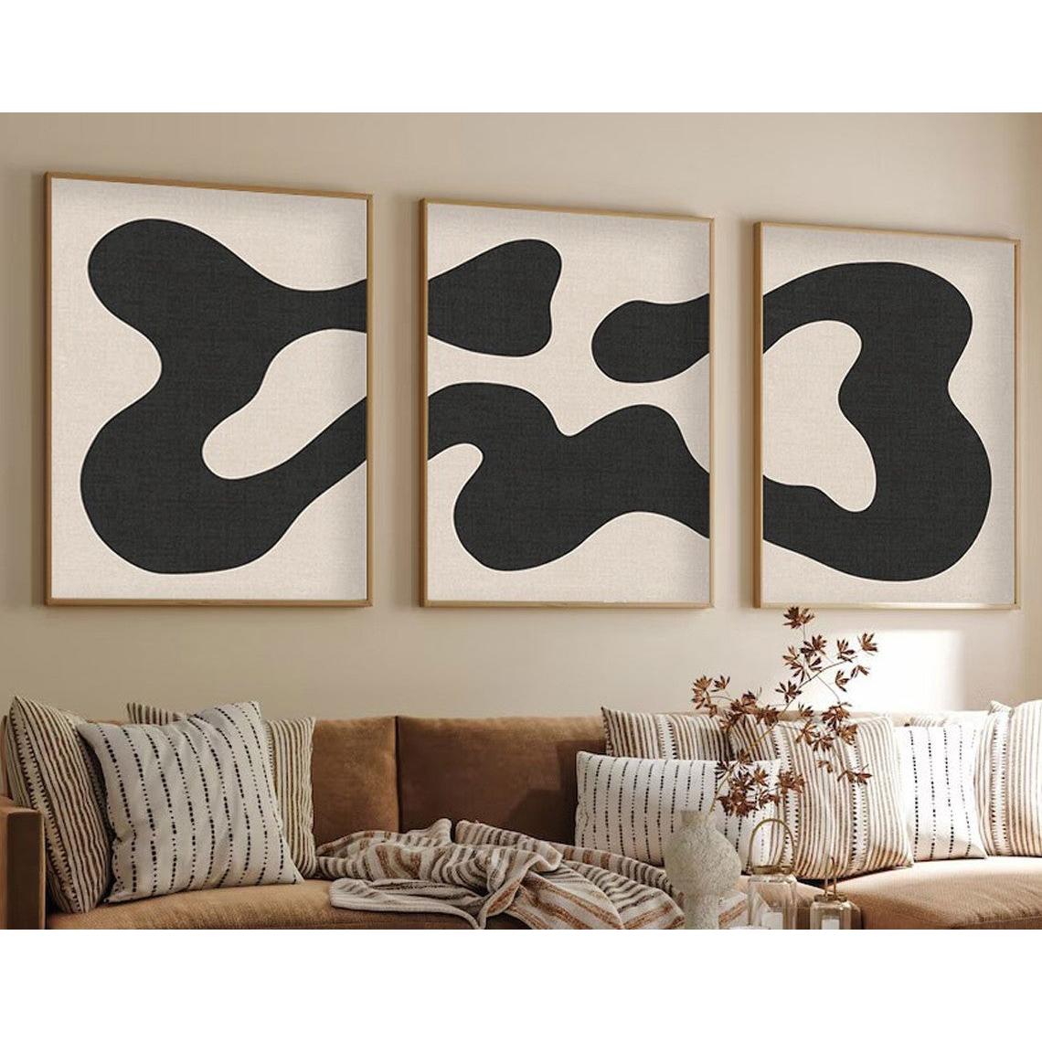 Zidna dekoracija uokvirena slika od MDF-a (3 darab) 693BSE1469 | AG-vitahome.hr