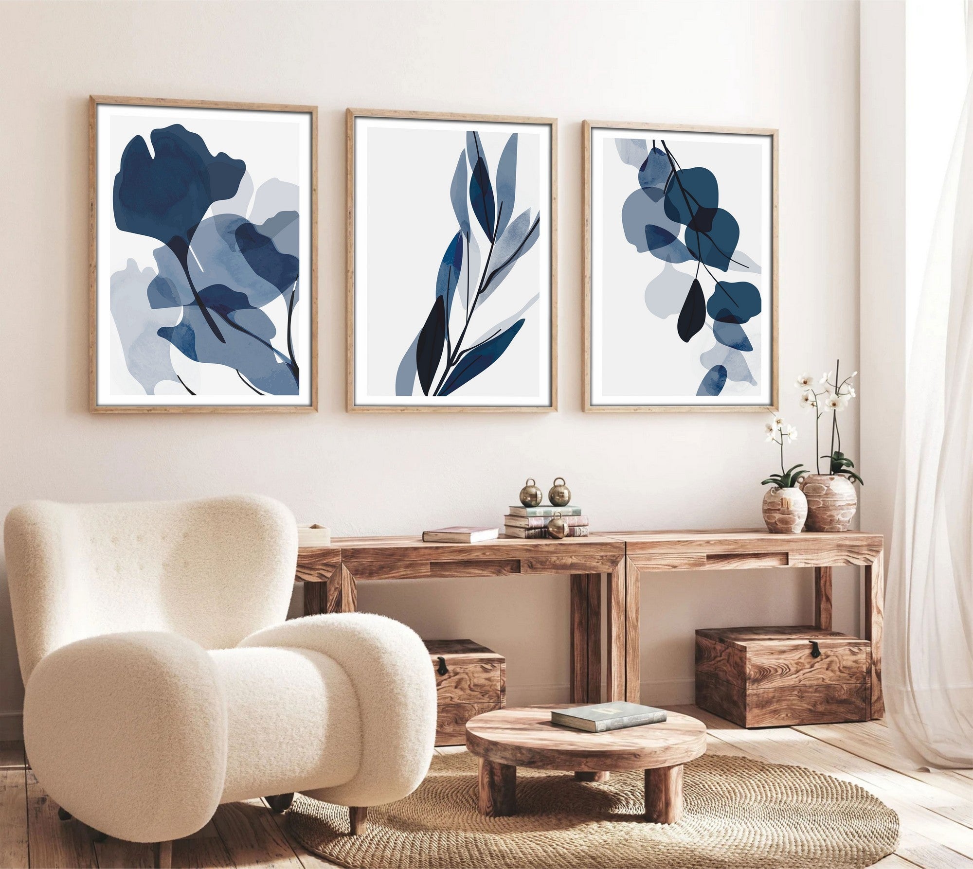 Zidna dekoracija uokvirena slika od MDF-a (3 darab) 693BSE1510 | AG-vitahome.hr