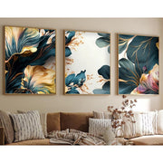 Zidna dekoracija uokvirena slika od MDF-a (3 darab) 693BSE1550 | AG-vitahome.hr