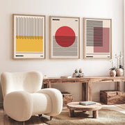 Zidna dekoracija uokvirena slika od MDF-a (3 darab) 693BSE4004 | AG-vitahome.hr