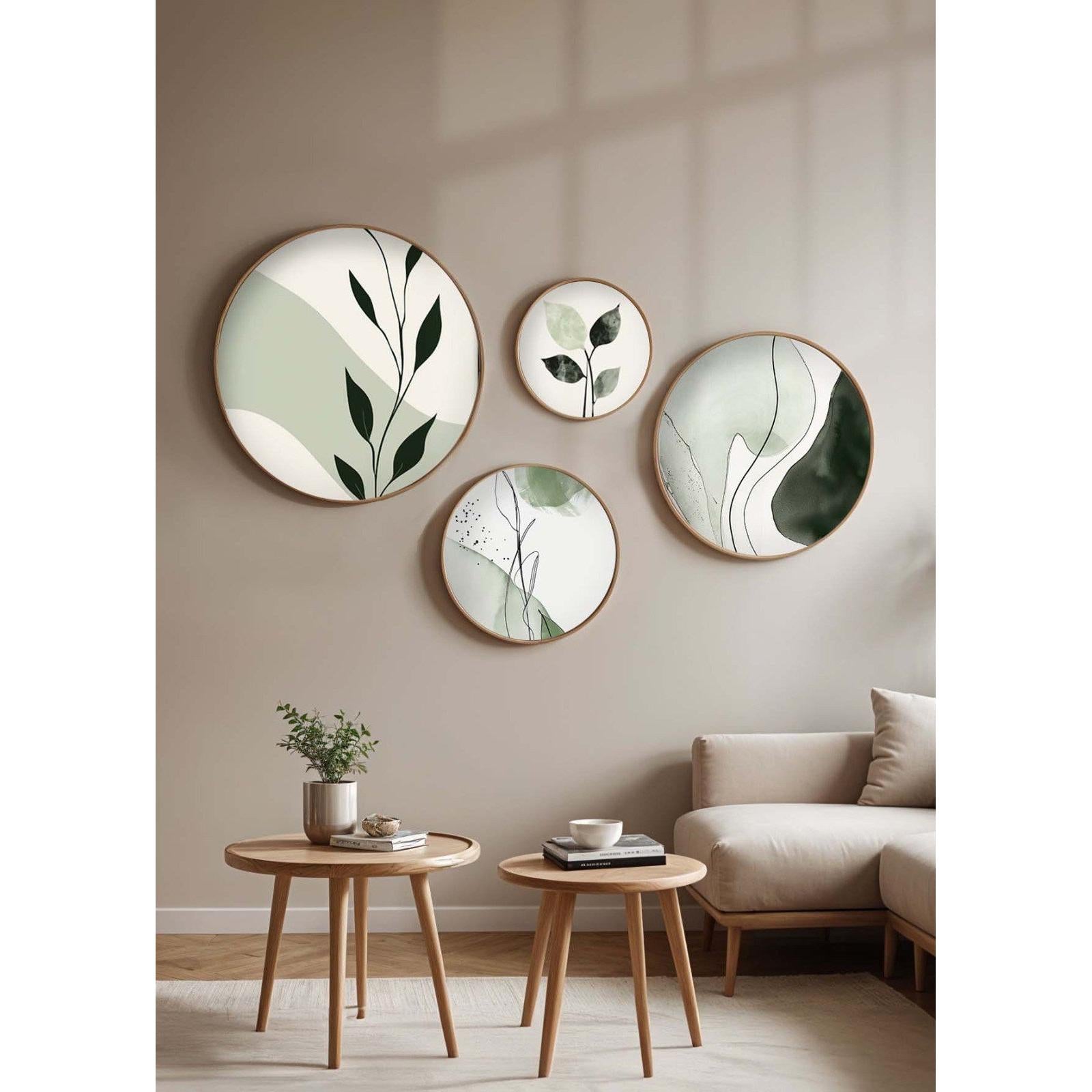 Zidna dekoracija uokvirena slika od MDF-a (4 darab) 693BSE2073 | AG-vitahome.hr
