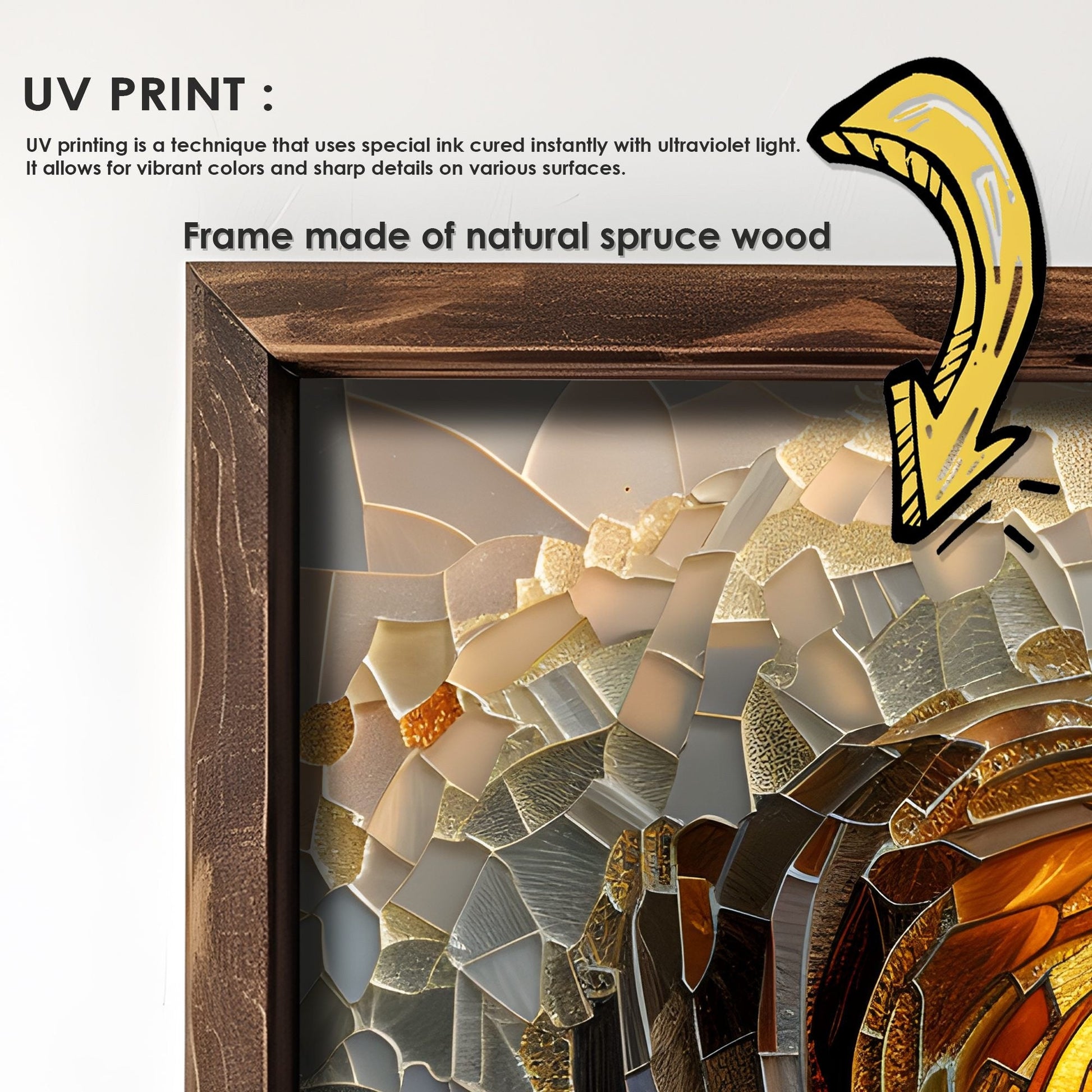 Zidna dekoracija uokvirena slika od MDF-a 856EVL1411 | AG-vitahome.hr
