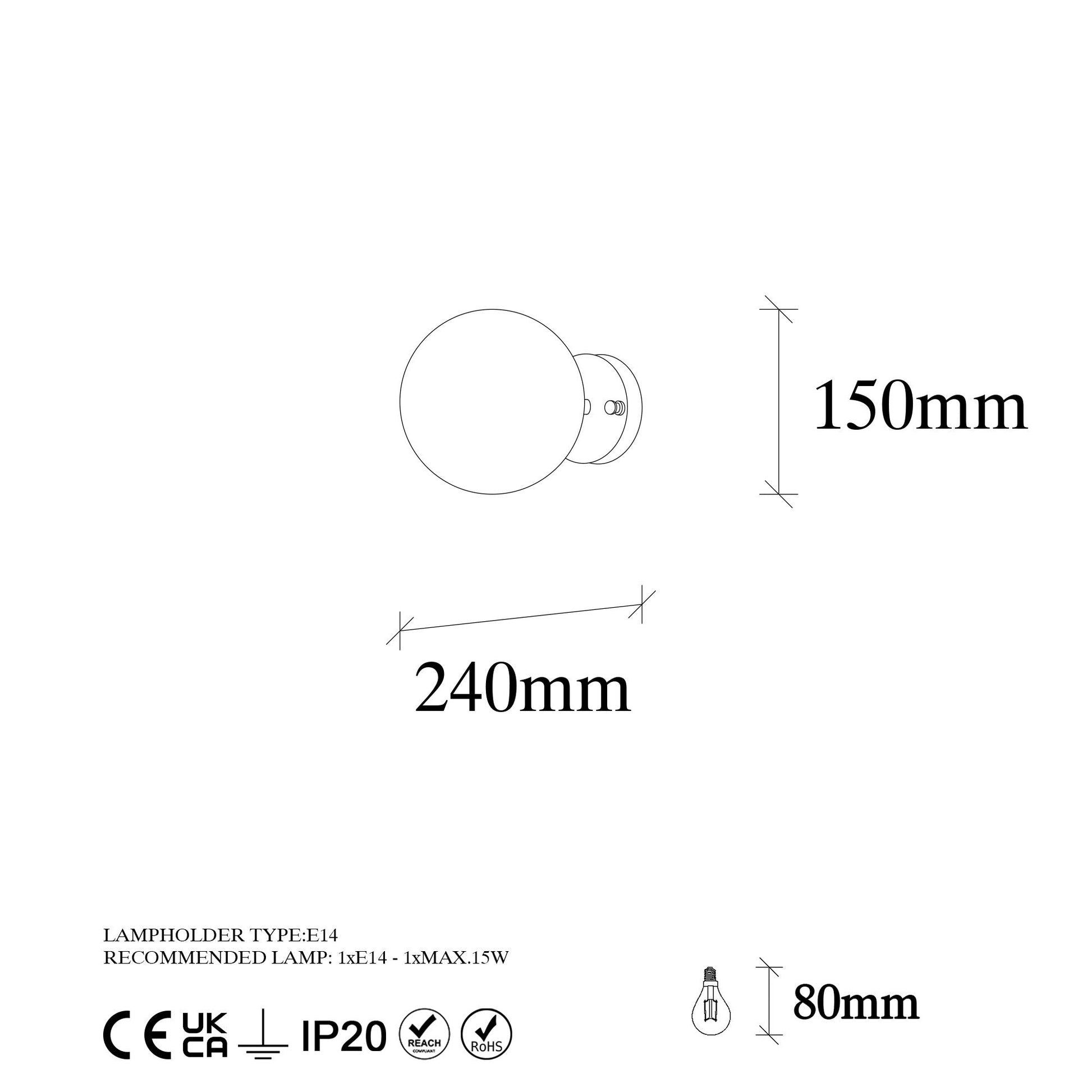 Zidna lampa Atmaca - 10240 | AG-vitahome.hr