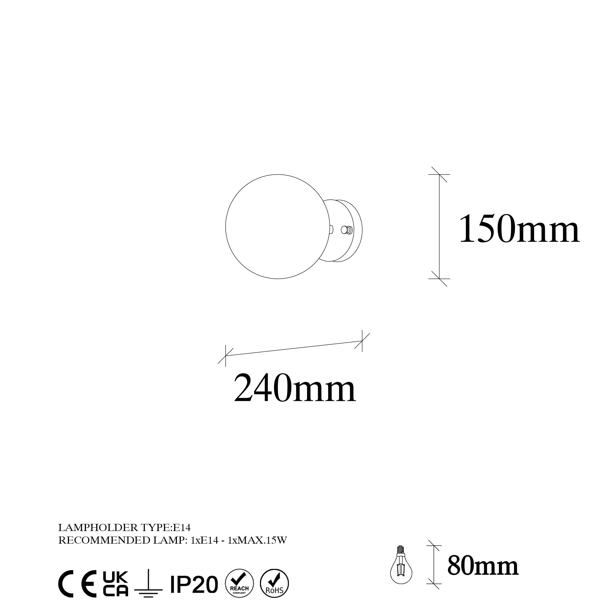 Zidna lampa Atmaca - 10240 | AG-vitahome.hr
