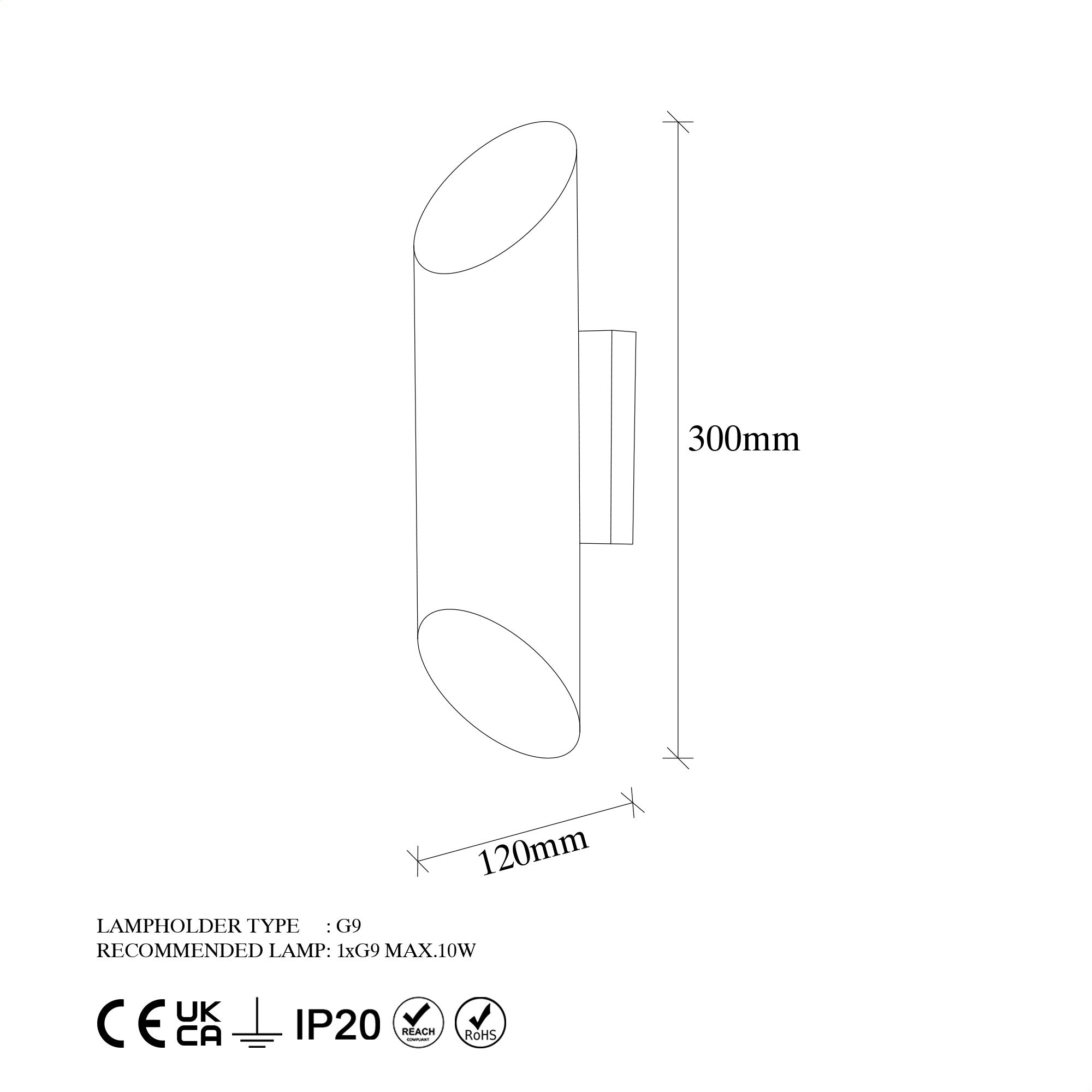 Zidna lampa Cut - 11810 | AG-vitahome.hr