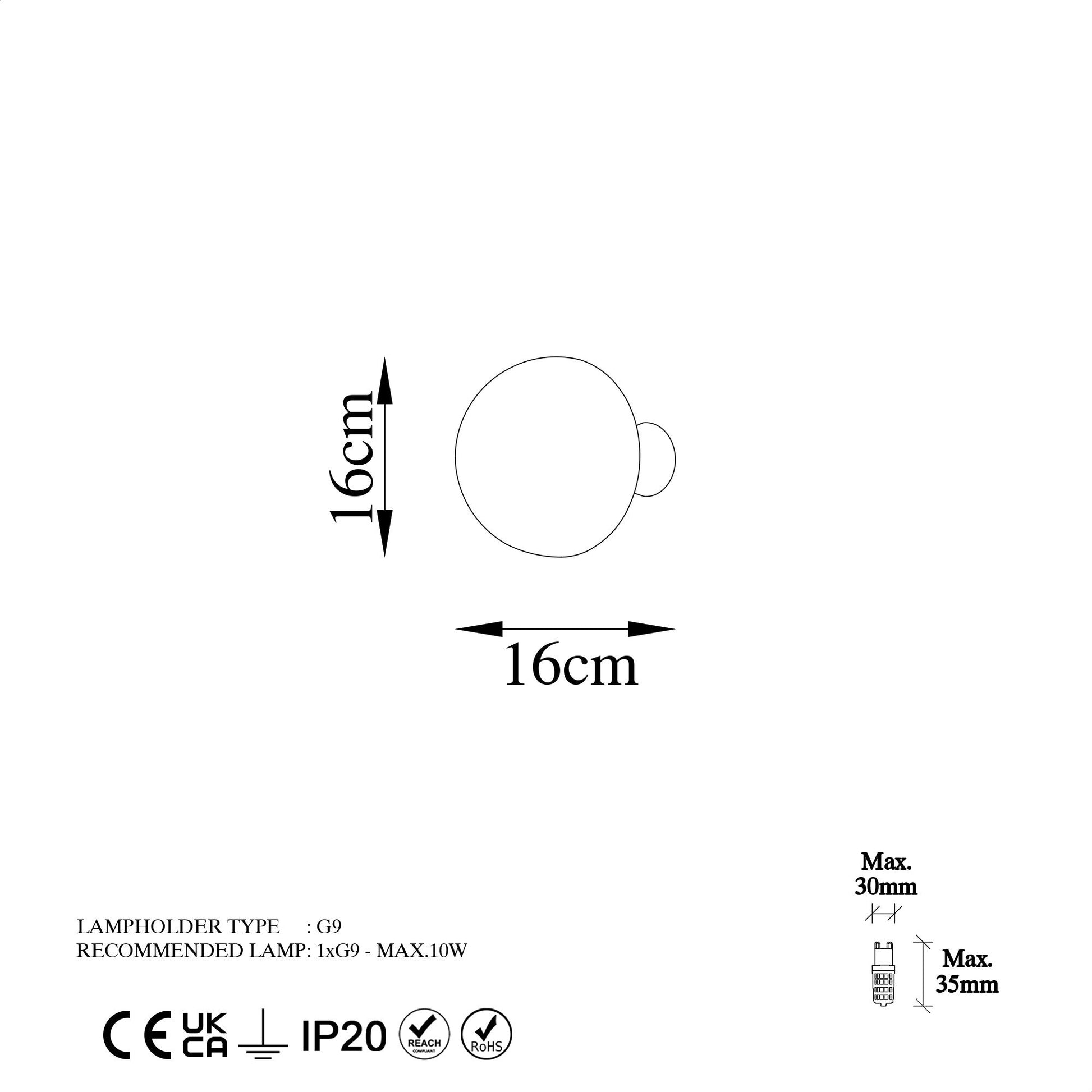 Zidna lampa Fungal - 13361 | AG-vitahome.hr
