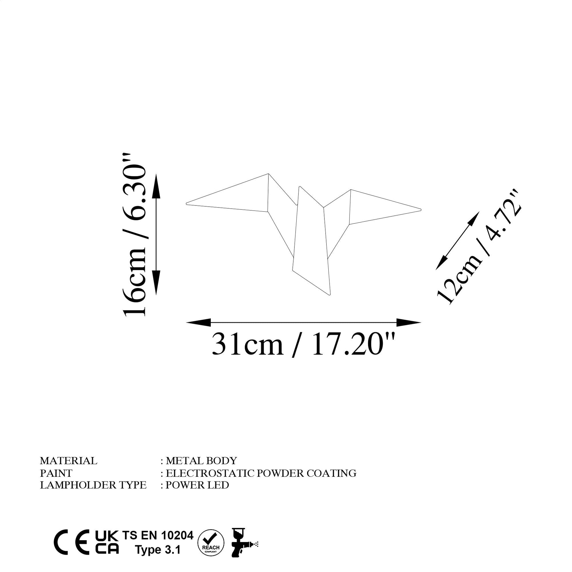 Zidna lampa Pacalı - 13503 - M | AG-vitahome.hr