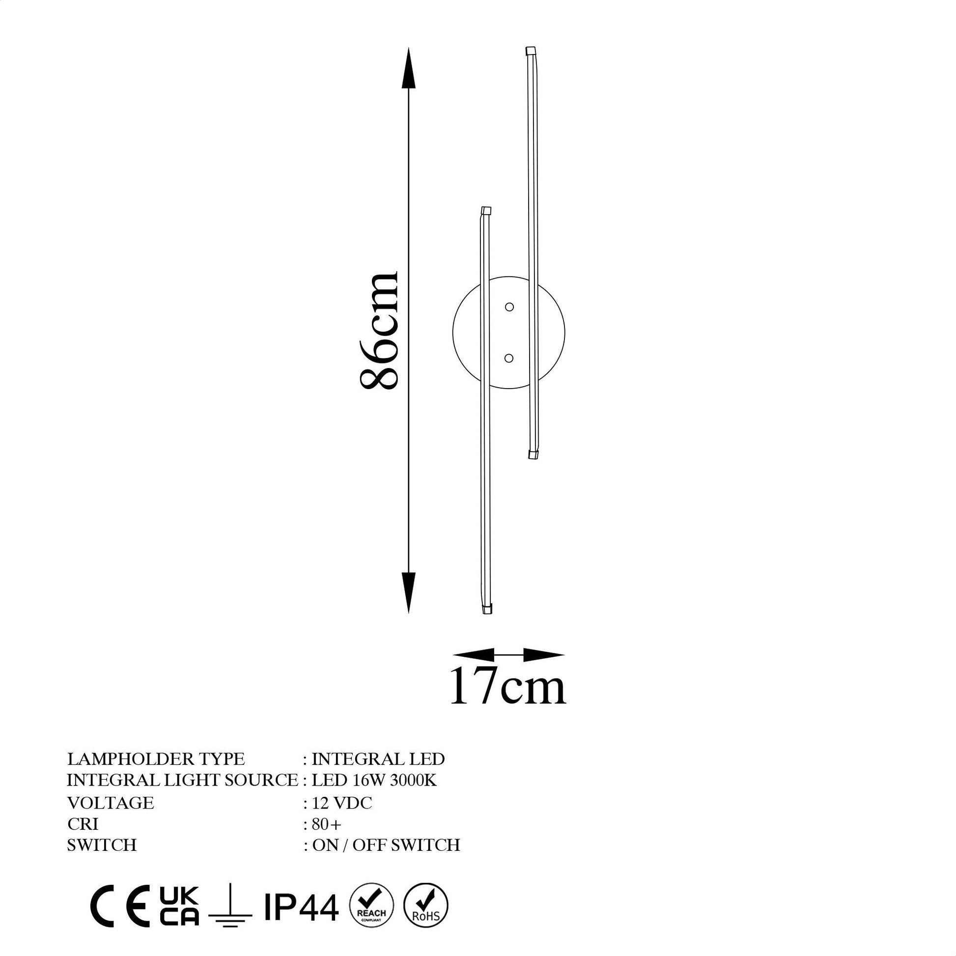 Zidna lampa Umut - 13299 | AG-vitahome.hr