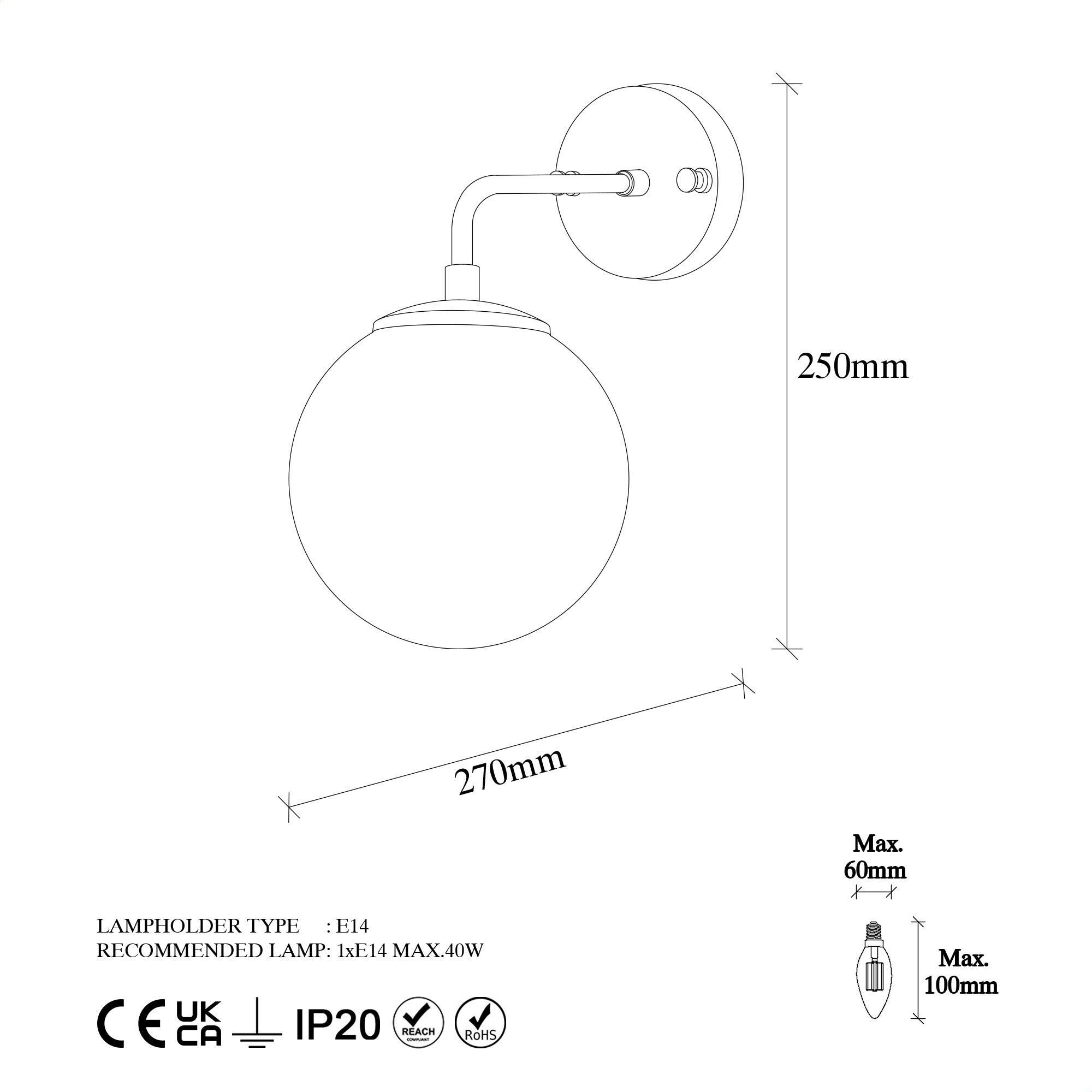 Zidna lampa Viran - 10895 | AG-vitahome.hr