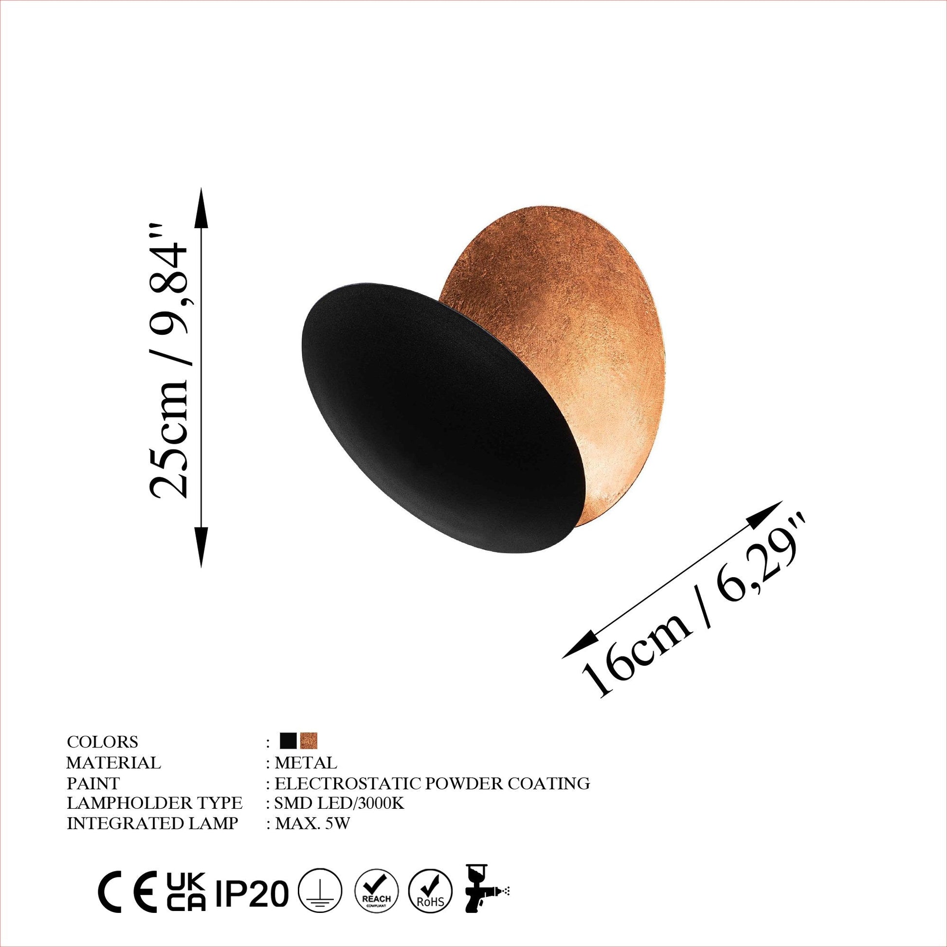 Zidna lampa Yosma-13639 | AG-vitahome.hr