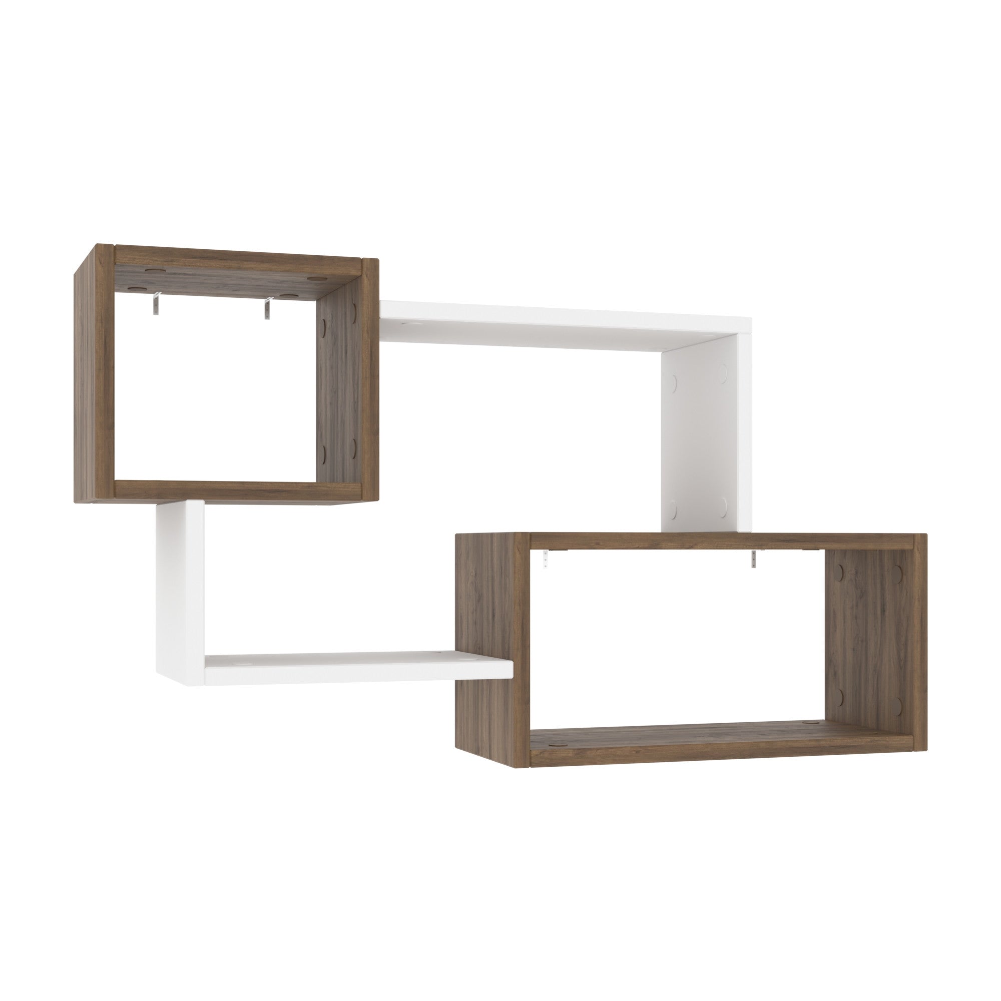 Zidna polica Ayder - Walnut, White | AG-vitahome.hr
