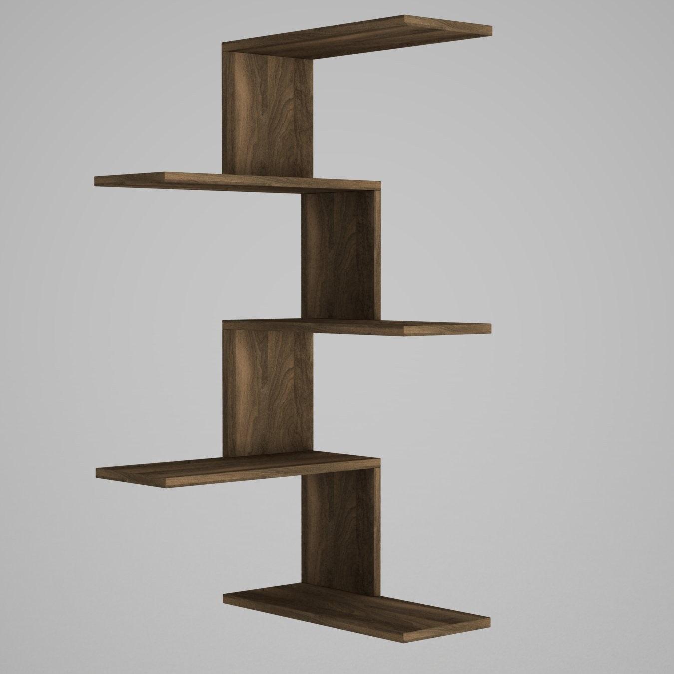 Zidna polica Caniko - Walnut | AG-vitahome.hr