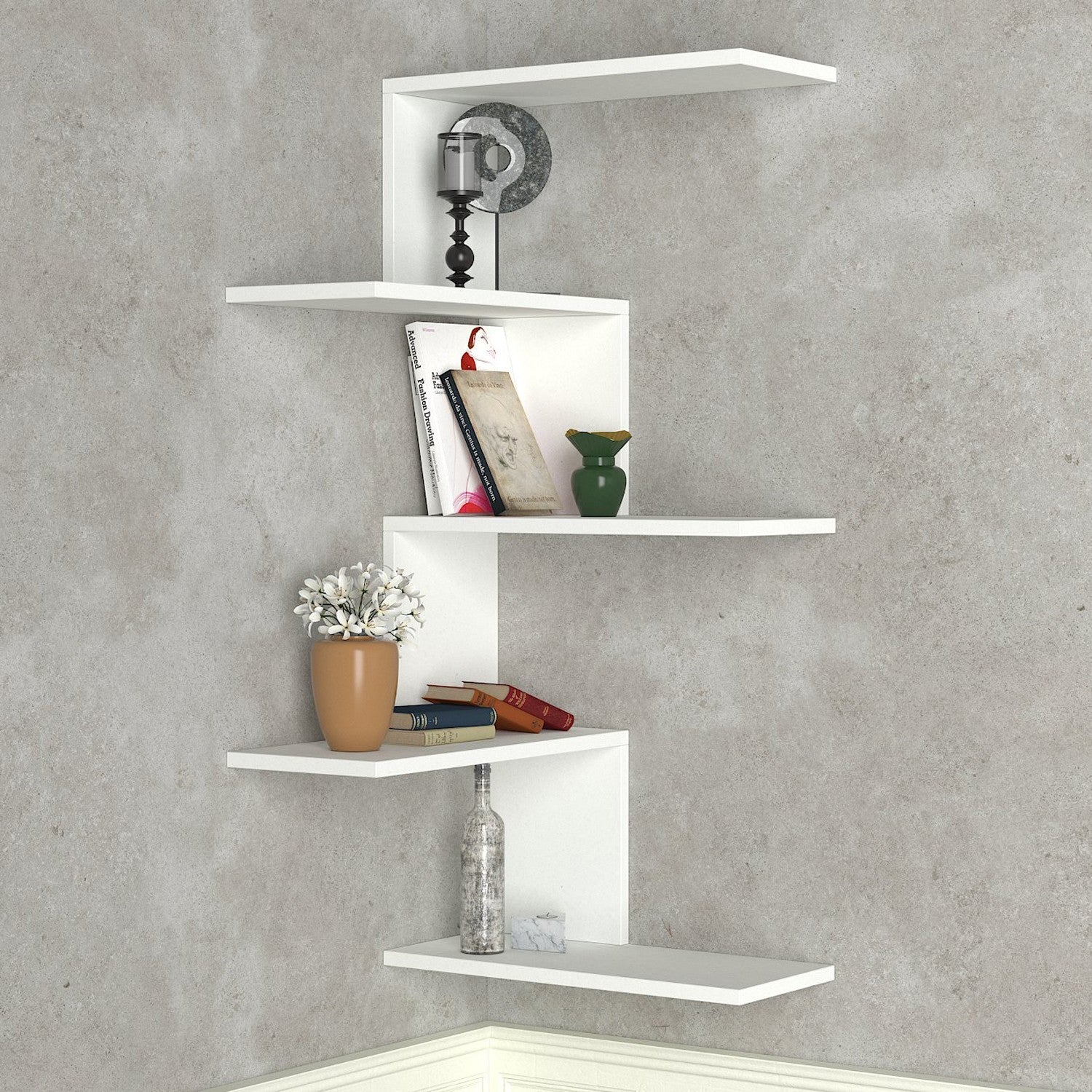 Zidna polica Caniko - White | AG-vitahome.hr