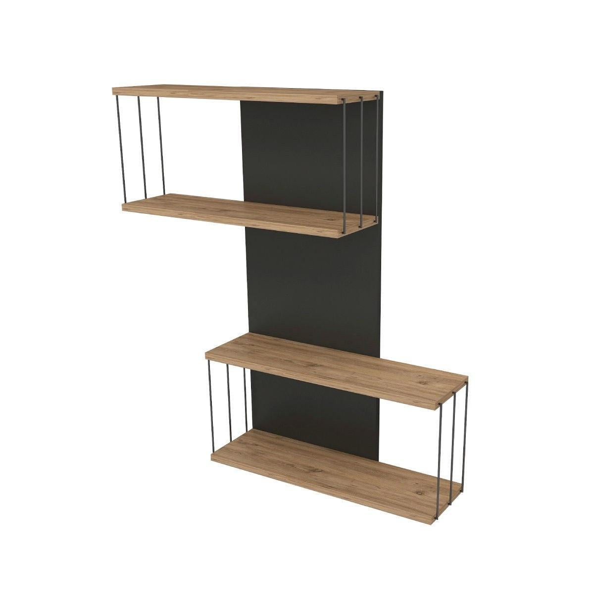 Zidna polica Destan - Anthracite, Pine | AG-vitahome.hr