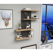 Zidna polica Destan - Anthracite, Pine | AG-vitahome.hr