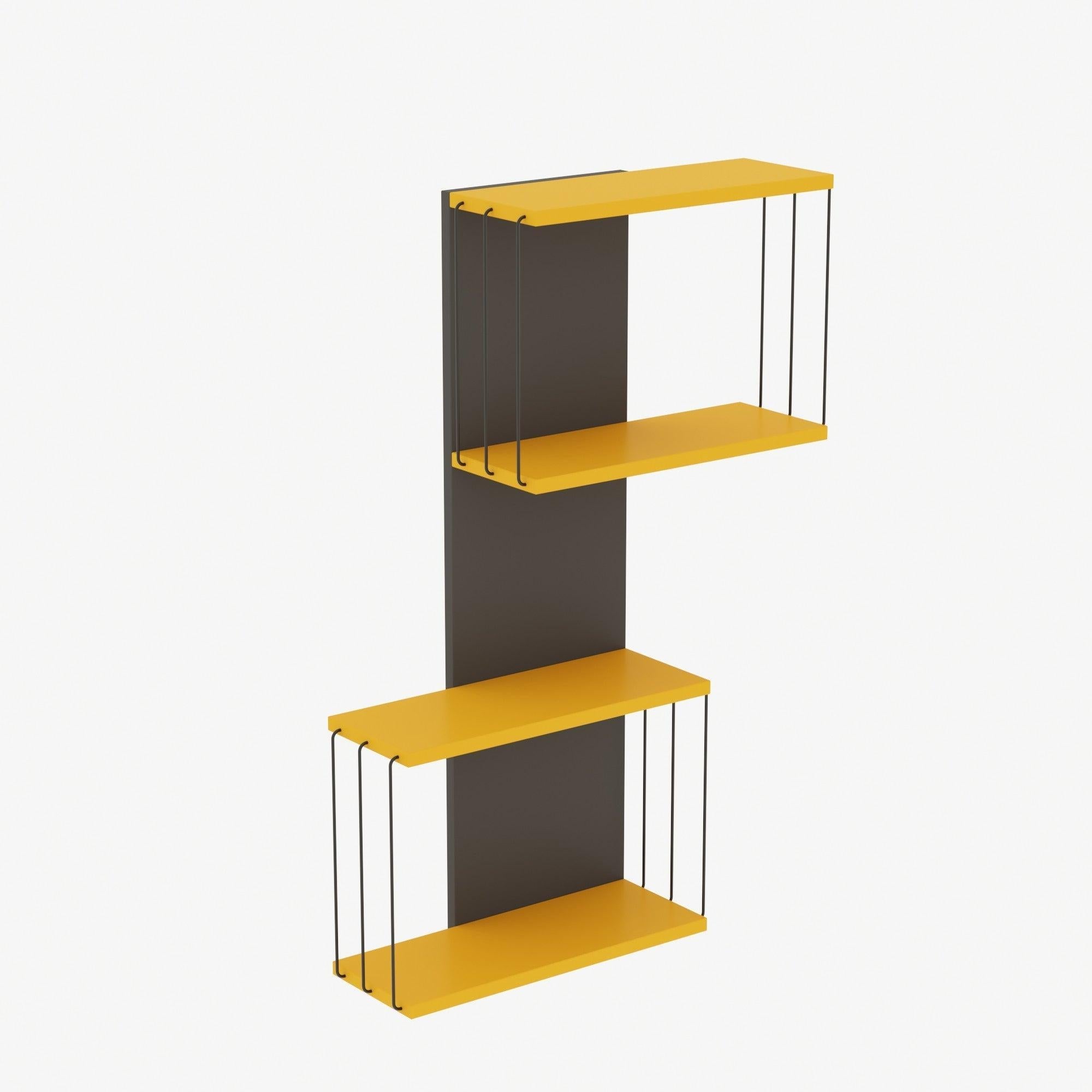 Zidna polica Destan - Yellow | AG-vitahome.hr