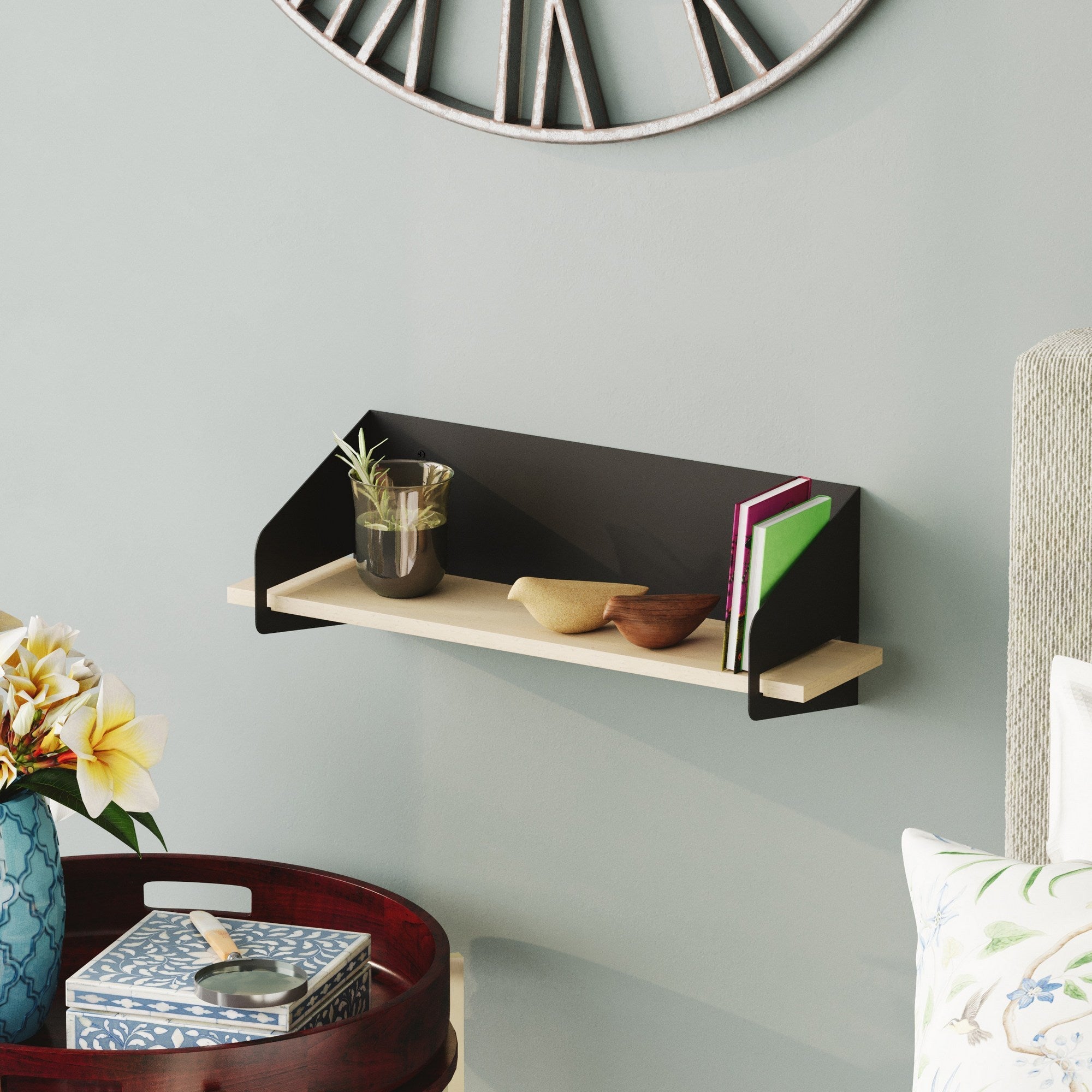 Zidna polica Long Arm - Black | AG-vitahome.hr