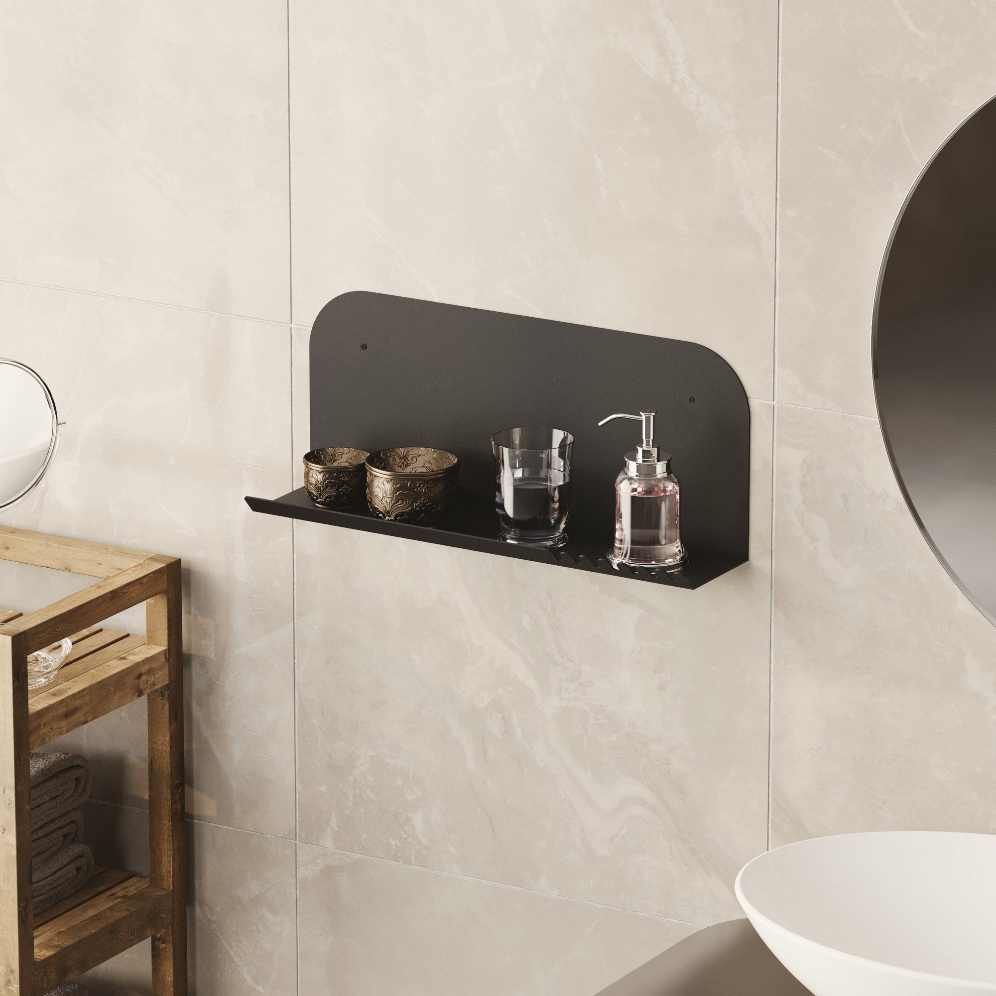 Zidna polica Long Pouch - Black | AG-vitahome.hr
