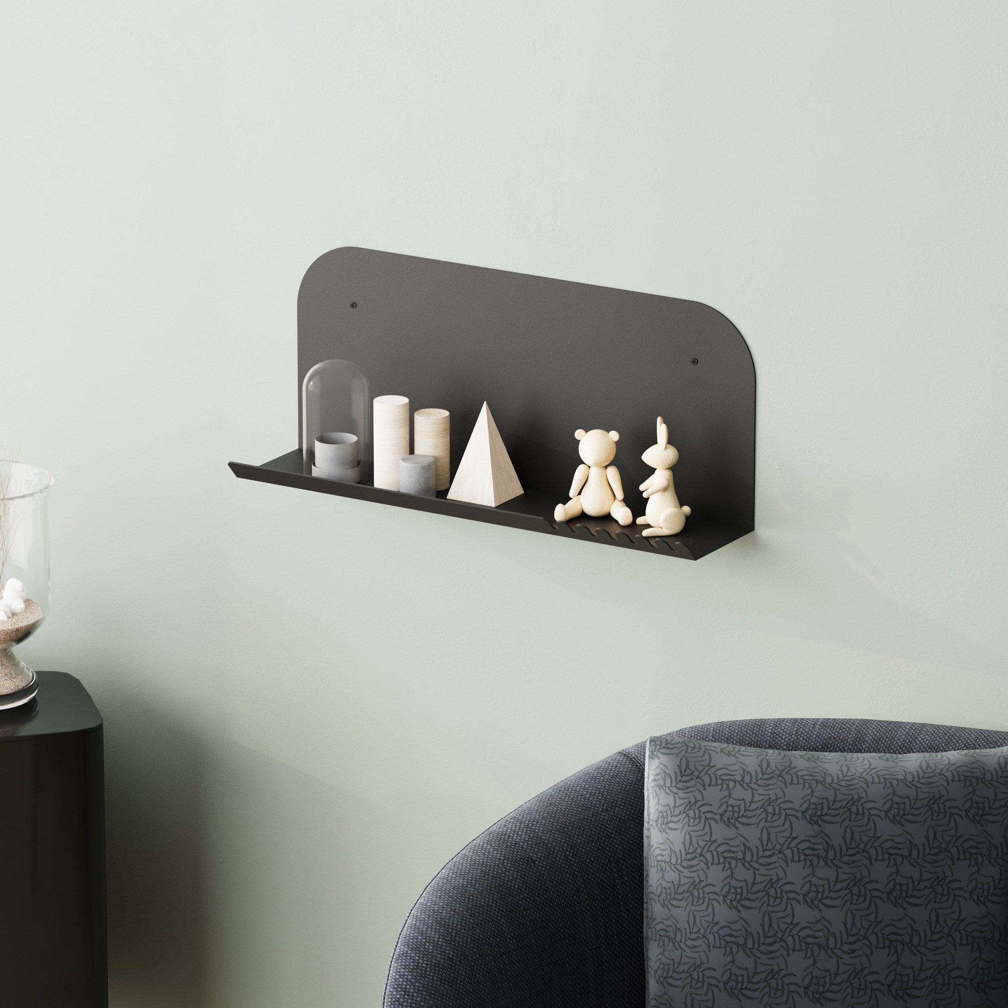 Zidna polica Long Pouch - Black | AG-vitahome.hr