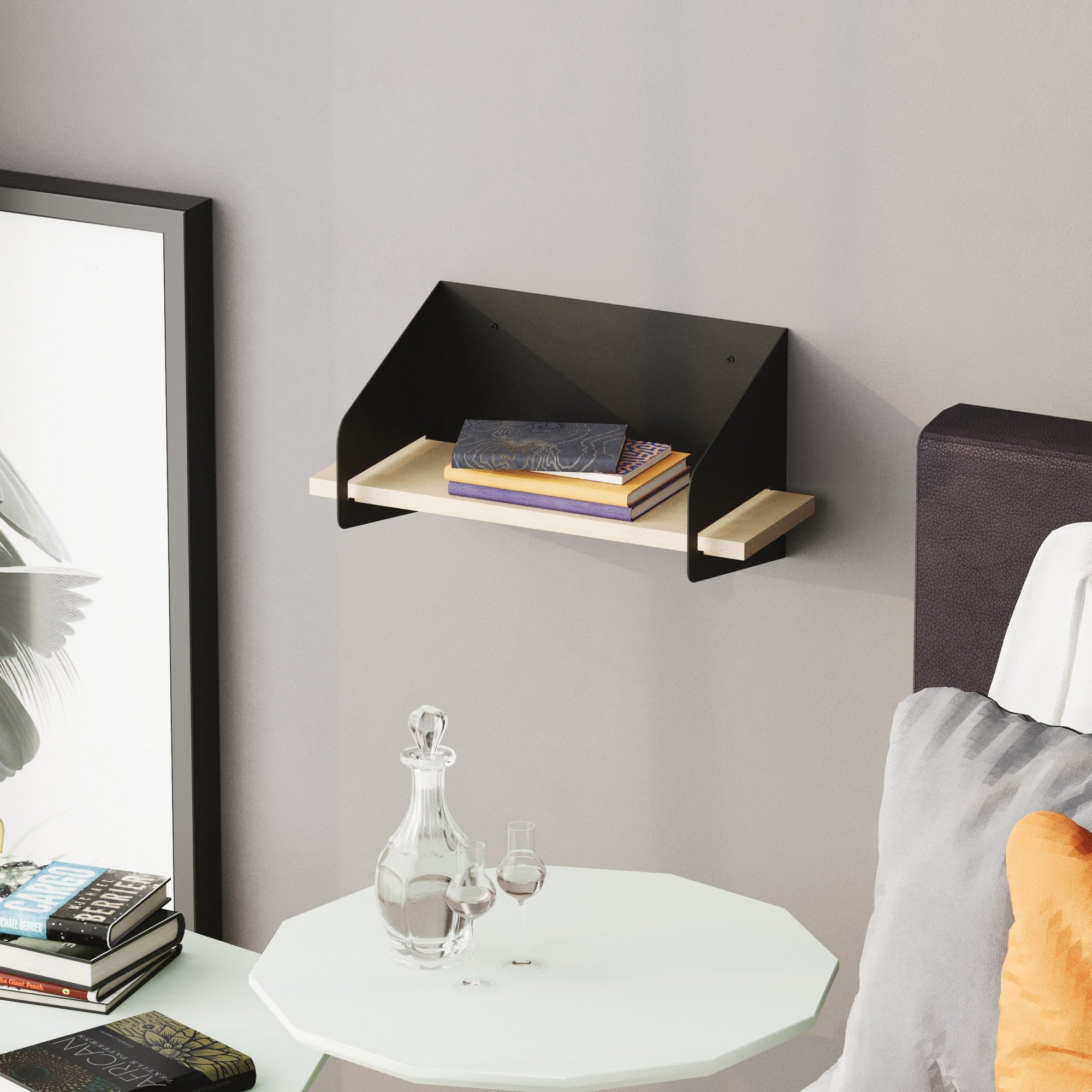Zidna polica Medıum Arm - Black | AG-vitahome.hr