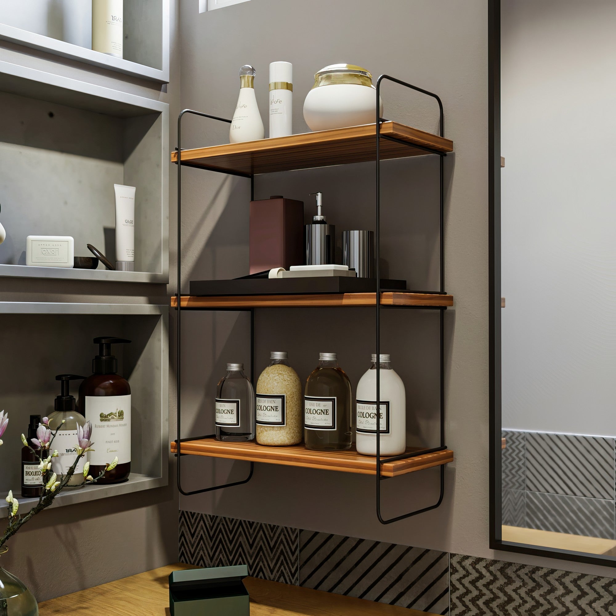Zidna polica Pulalis - Walnut | AG-vitahome.hr