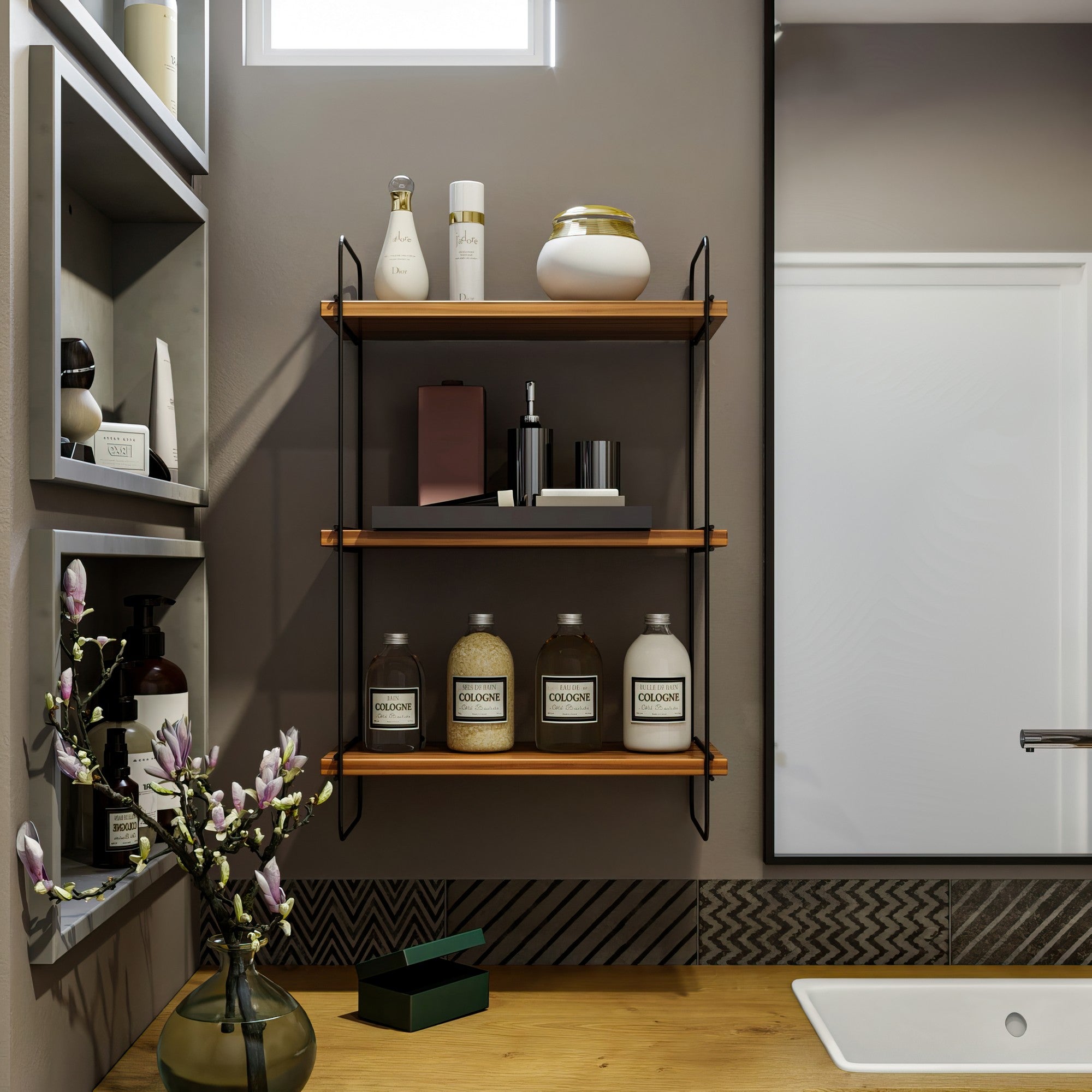 Zidna polica Pulalis - Walnut | AG-vitahome.hr