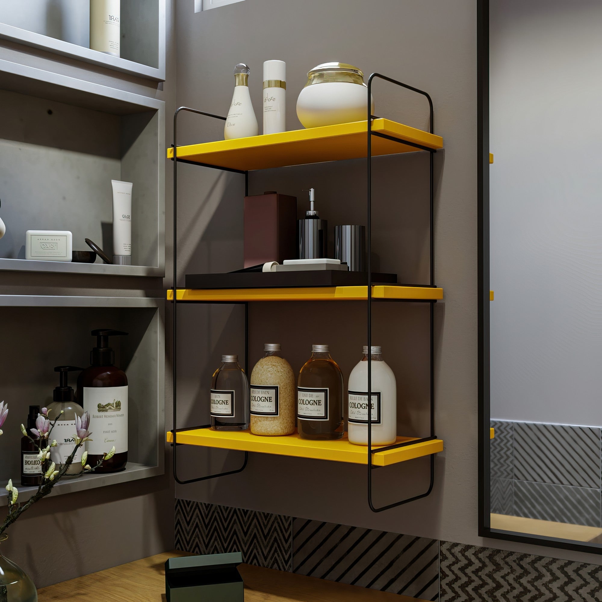 Zidna polica Pulalis - Yellow | AG-vitahome.hr