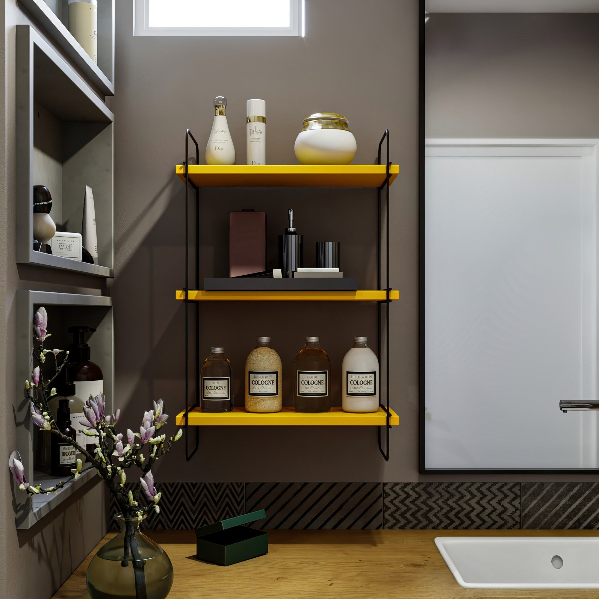 Zidna polica Pulalis - Yellow | AG-vitahome.hr