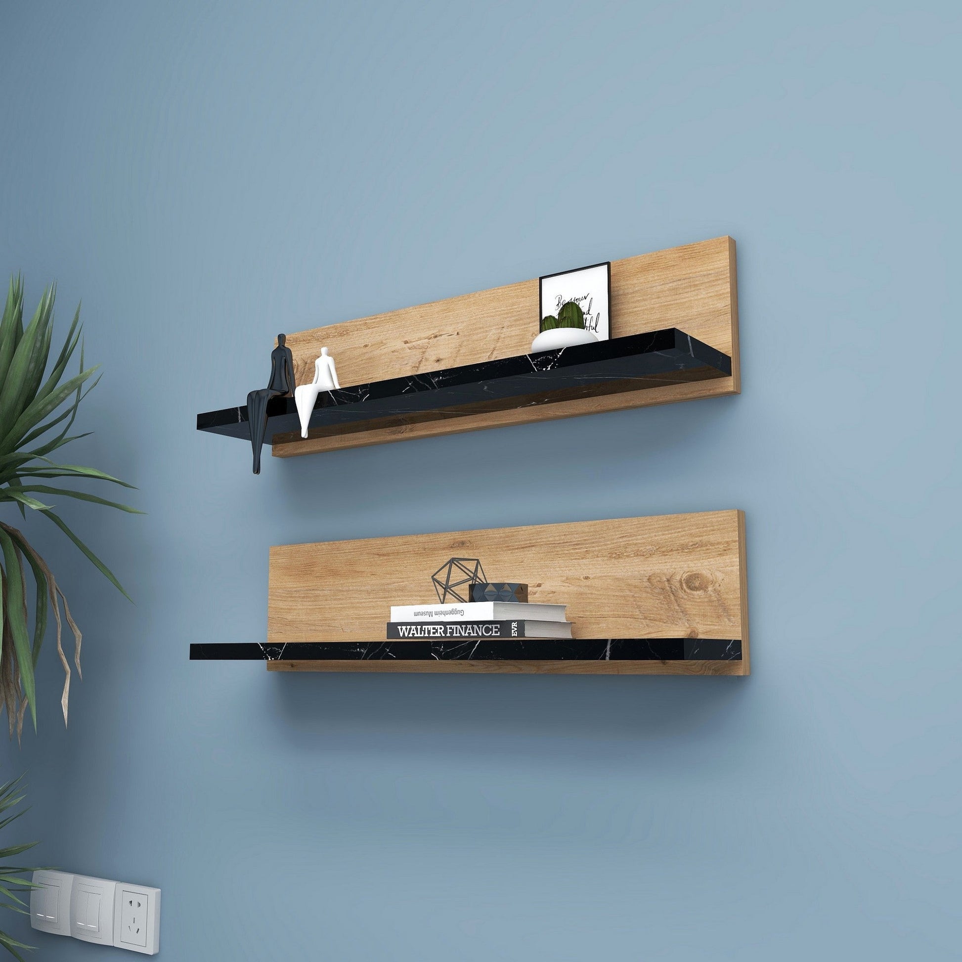Zidna polica Shelf - Black | AG-vitahome.hr