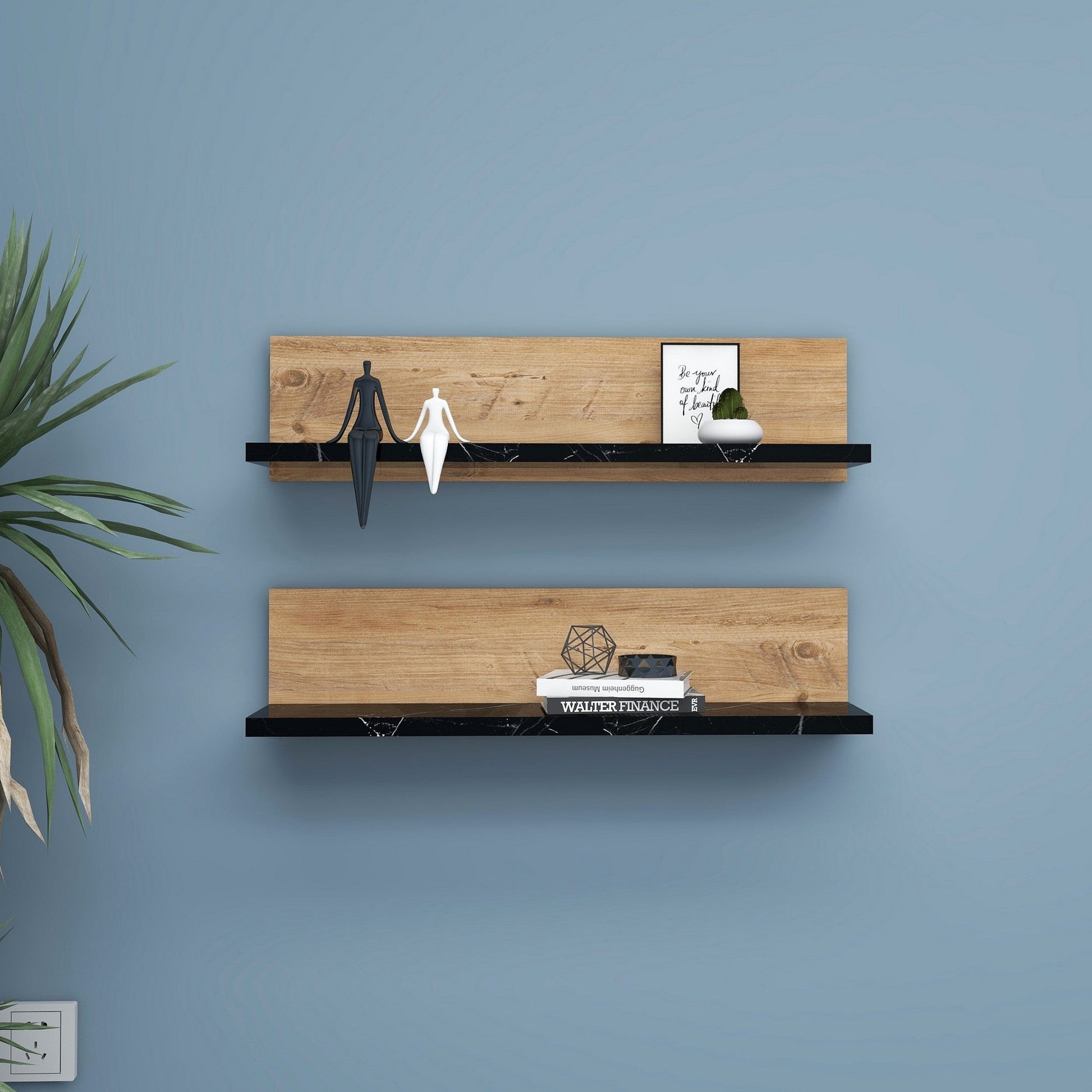 Zidna polica Shelf - Black | AG-vitahome.hr