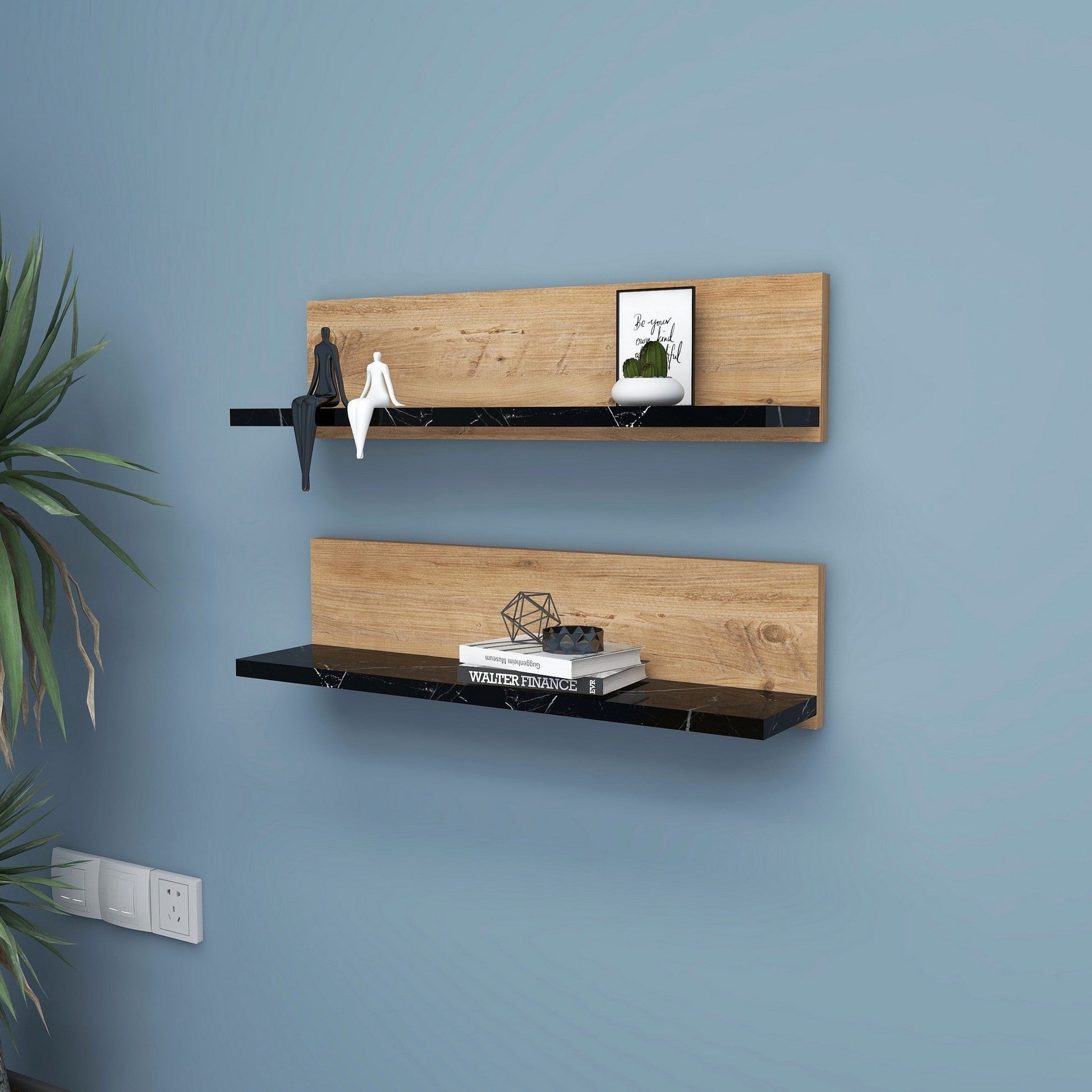 Zidna polica Shelf - Black | AG-vitahome.hr