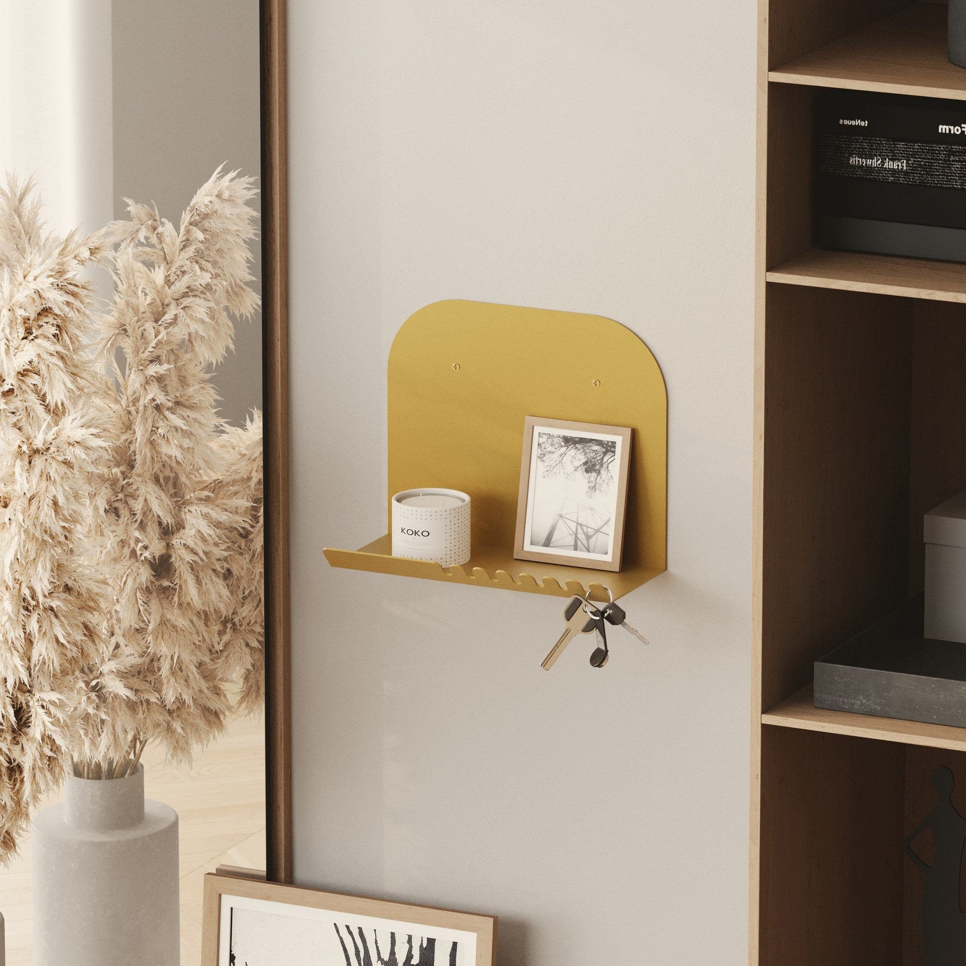 Zidna polica Short Pouch - Gold | AG-vitahome.hr