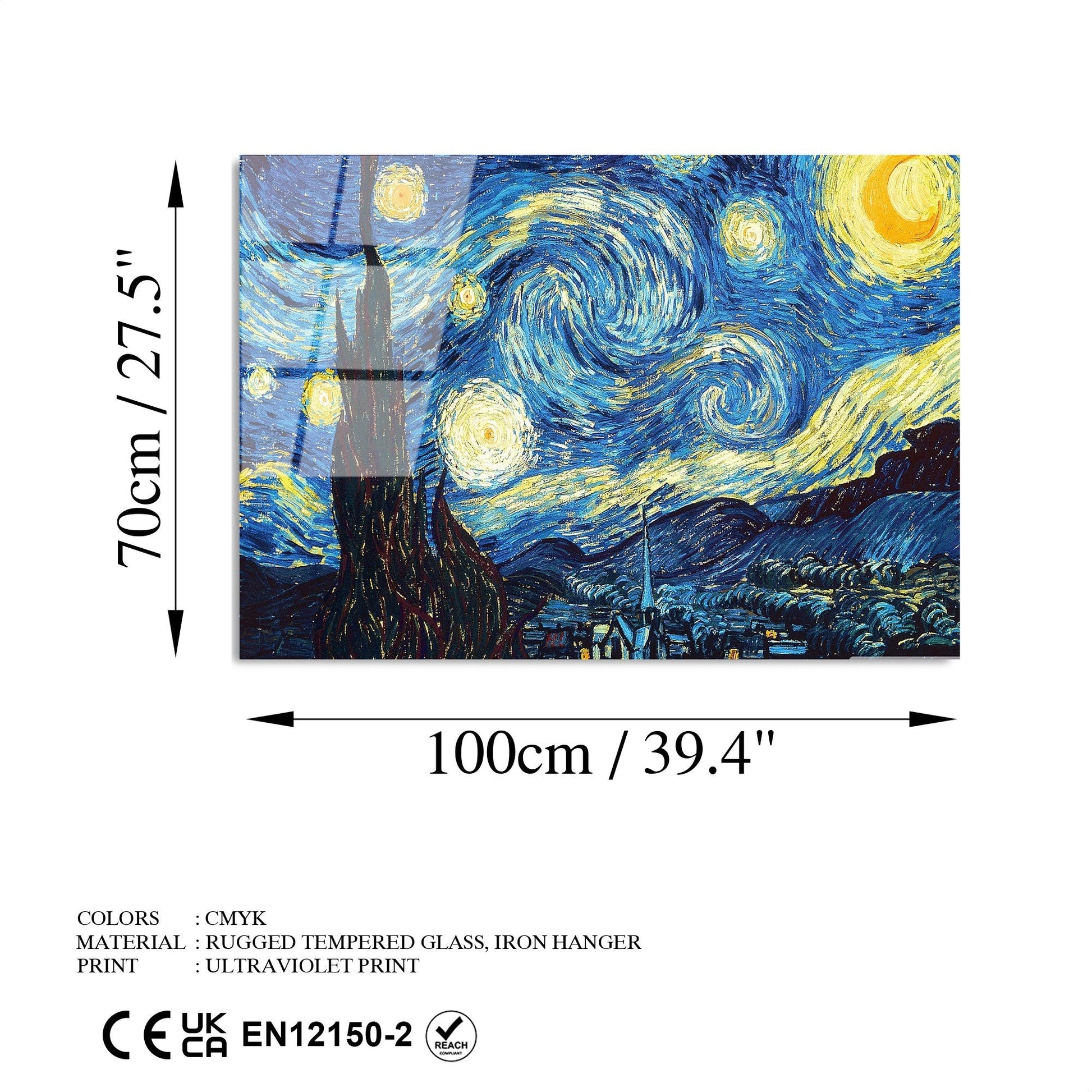 Zidna slika od kaljenog stakla, UV-203 70 x 100 | AG-vitahome.hr