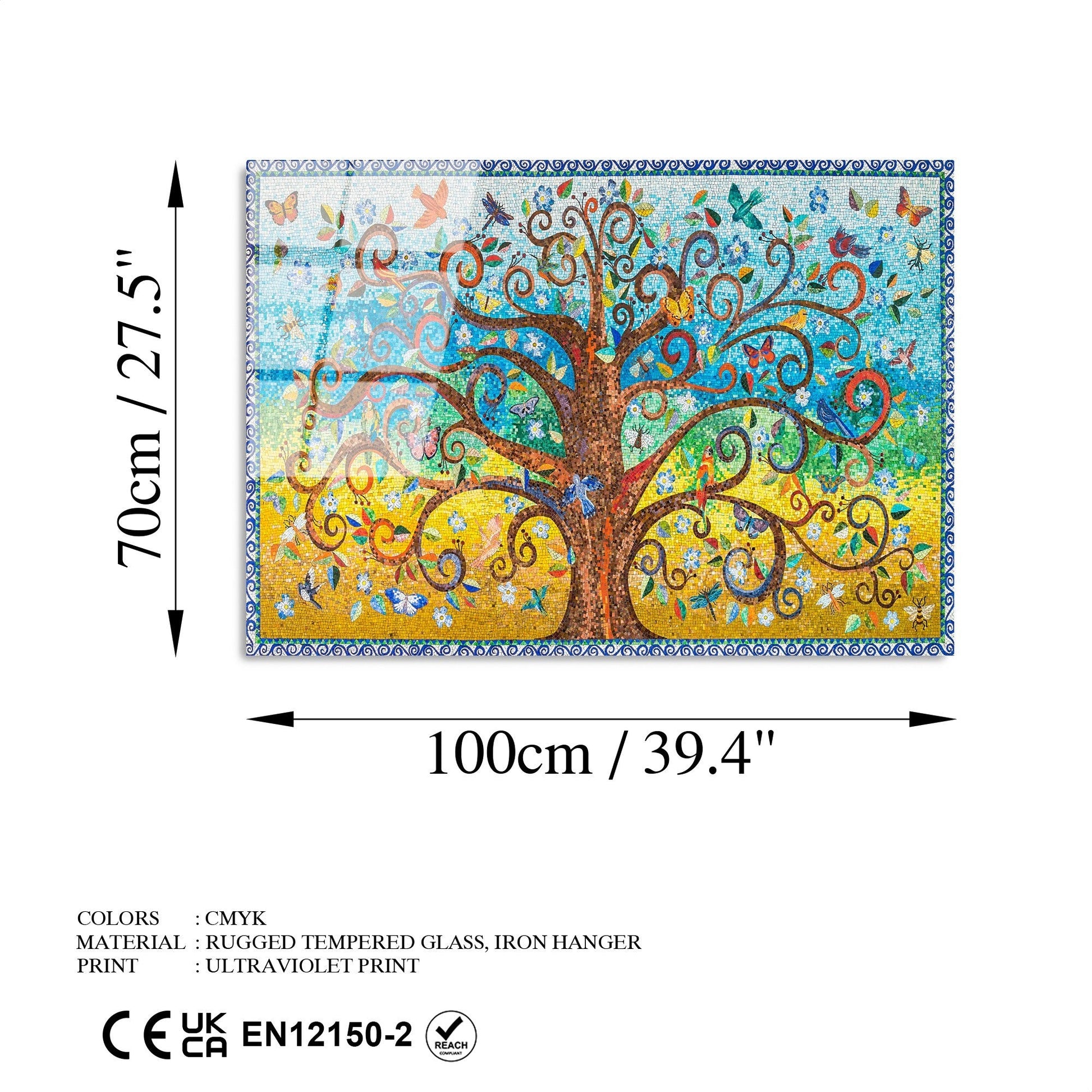 Zidna slika od kaljenog stakla, UV-211 70 x 100 | AG-vitahome.hr