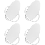 Zidna vješalica 4 kom, zidna montaža, bijela